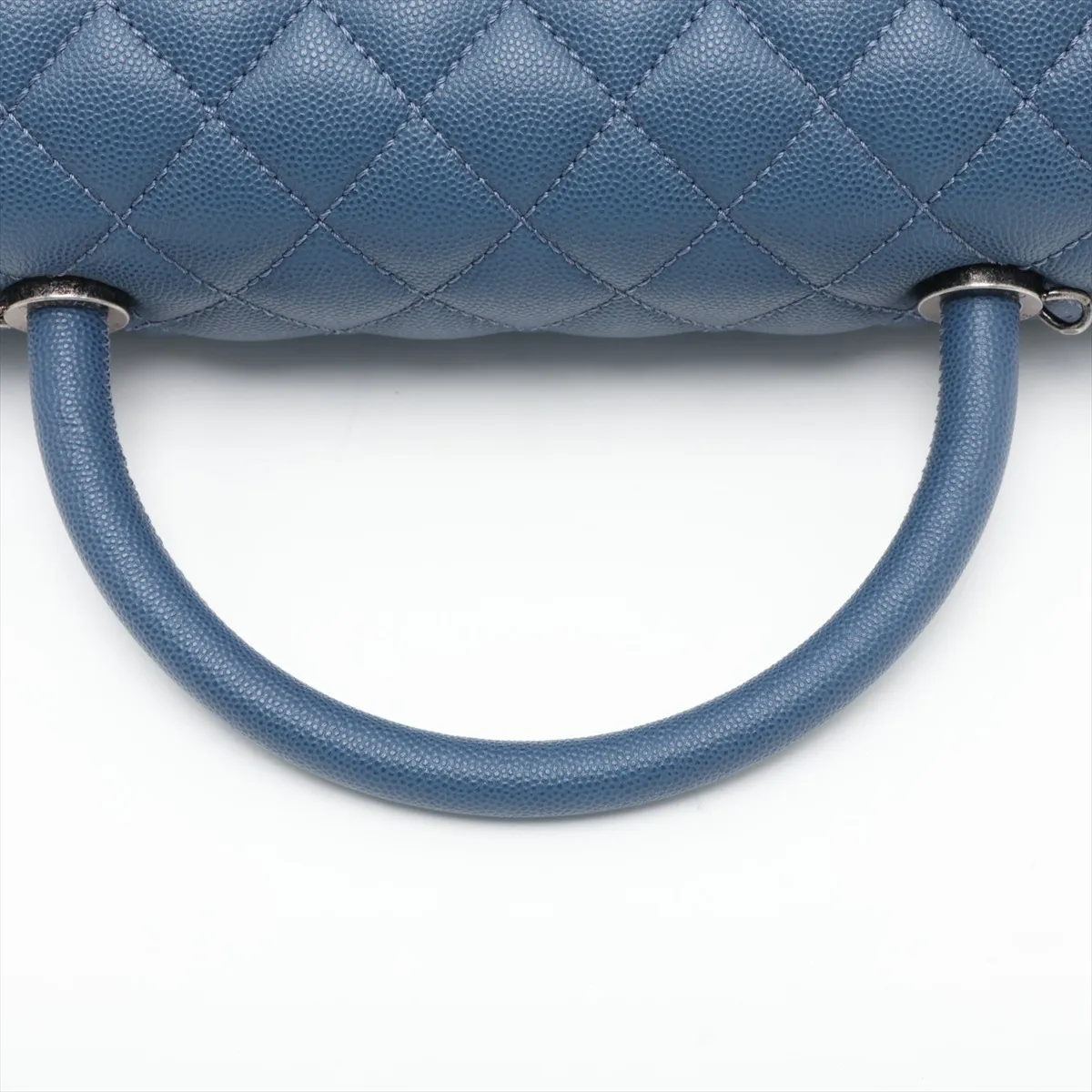 [Individually packaged] Chanel Coco Handle 29 S Caviar Skin 2-Way Handbag, Blue, Gunmetal Hardware, 23494058, Serial Number 23, A92991 — view 5