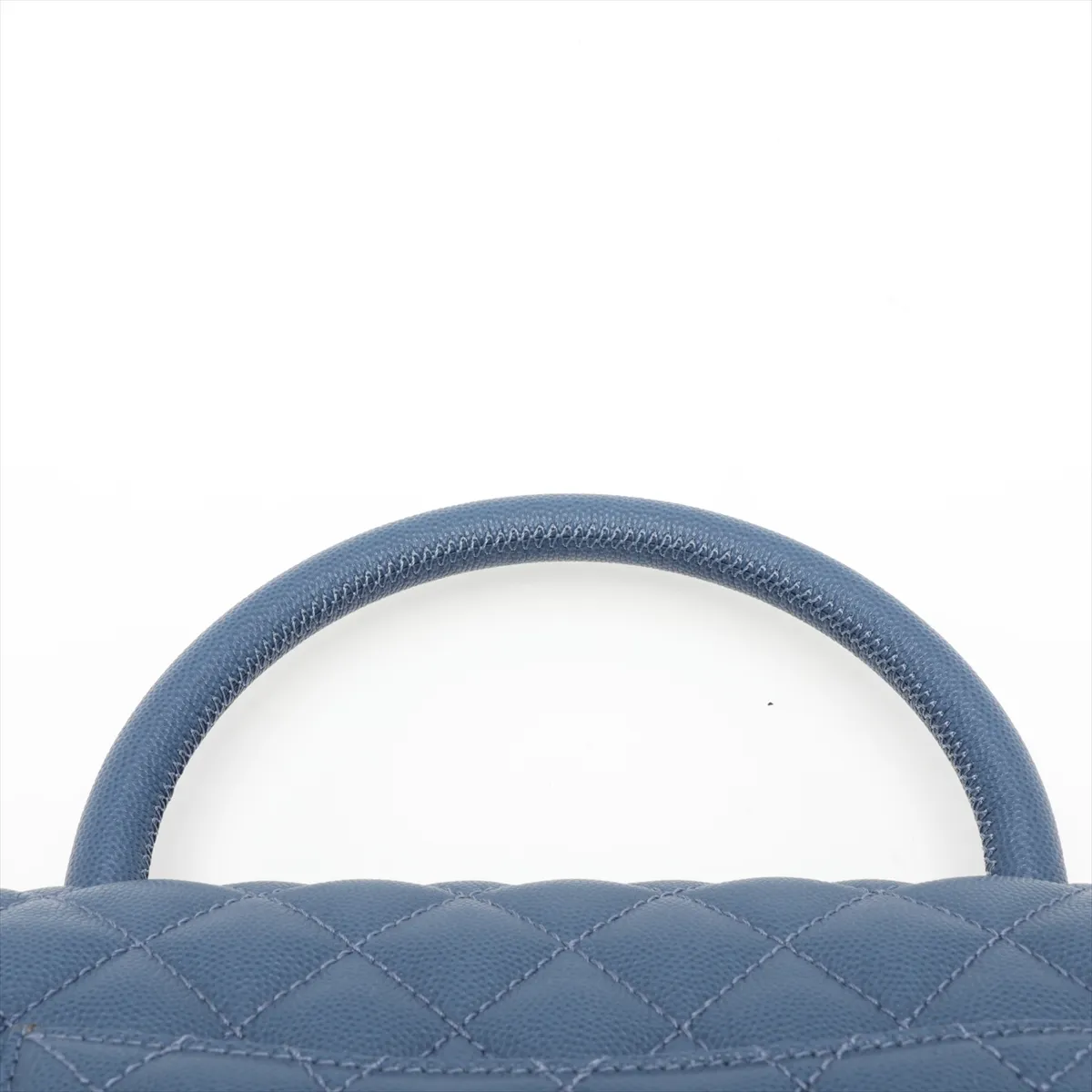 [Individually packaged] Chanel Coco Handle 29 S Caviar Skin 2-Way Handbag, Blue, Gunmetal Hardware, 23494058, Serial Number 23, A92991 — view 6