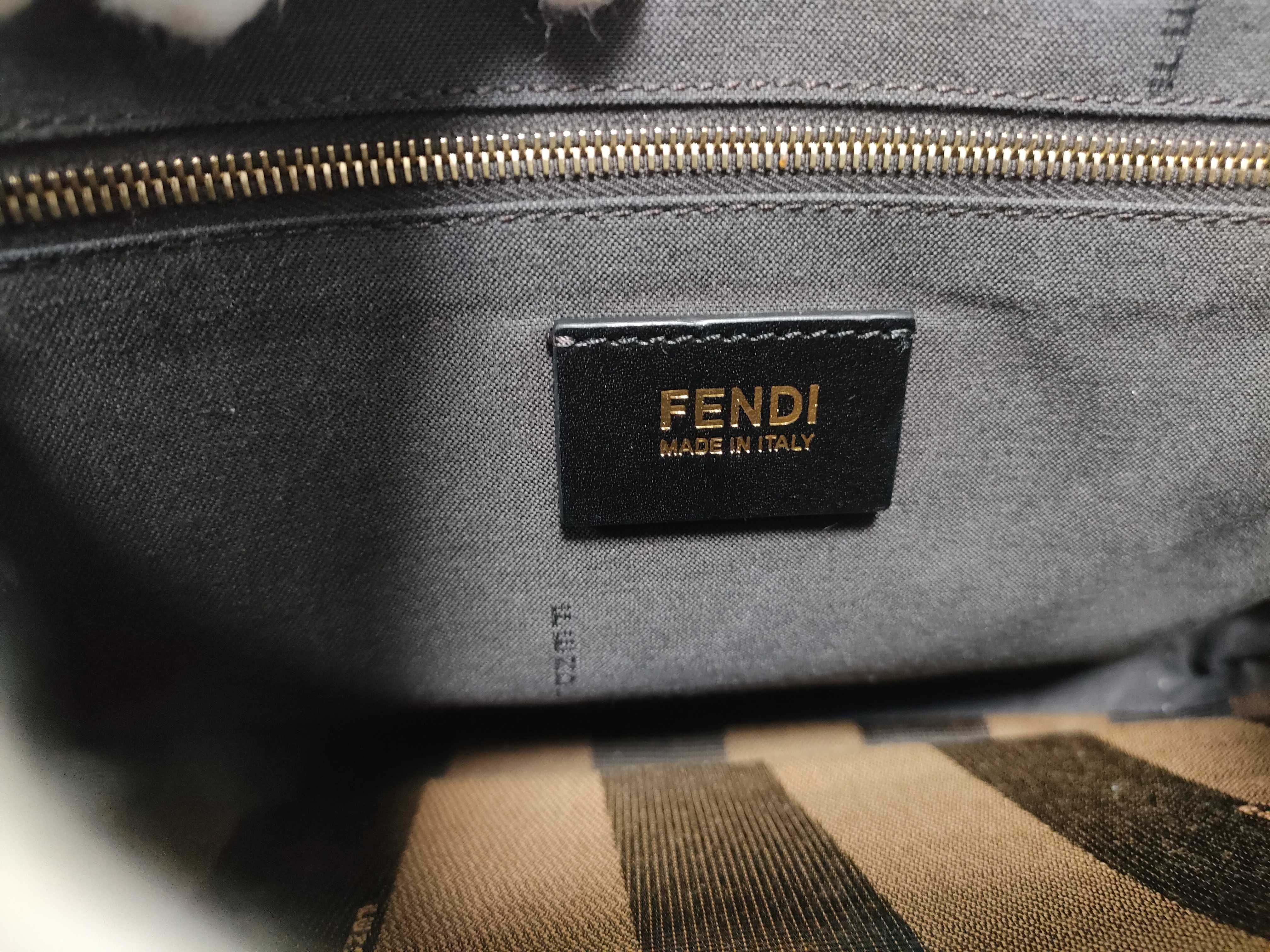 Embossed Pecan Chain Shoulder Bag, Navy — view 14