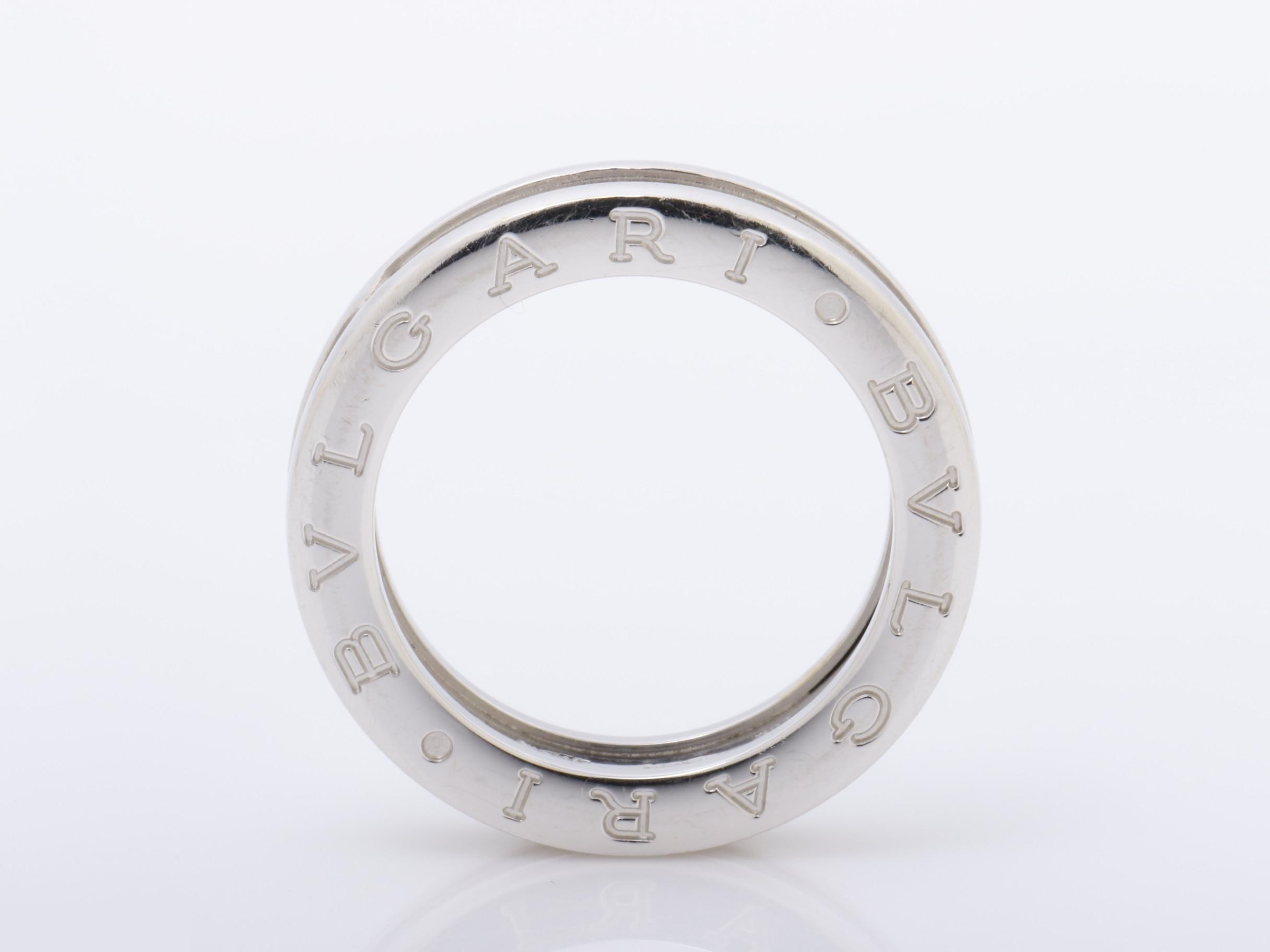 B.zero1 (precious metal) ring, Au750WG, 5.95g, #52 — view 5