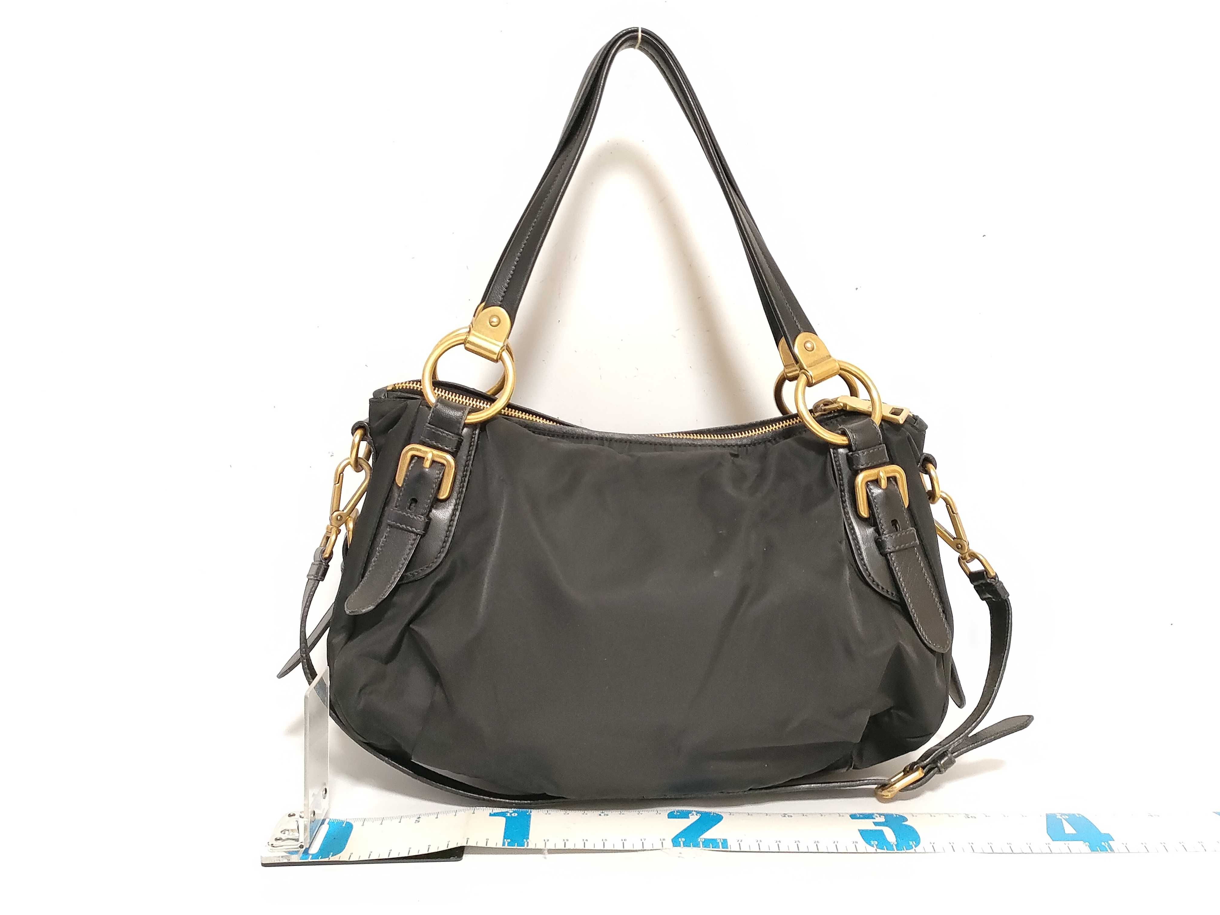 Nylon Prada Tessuto 2-Way Handbag Black BR4261 Handbag — view 2