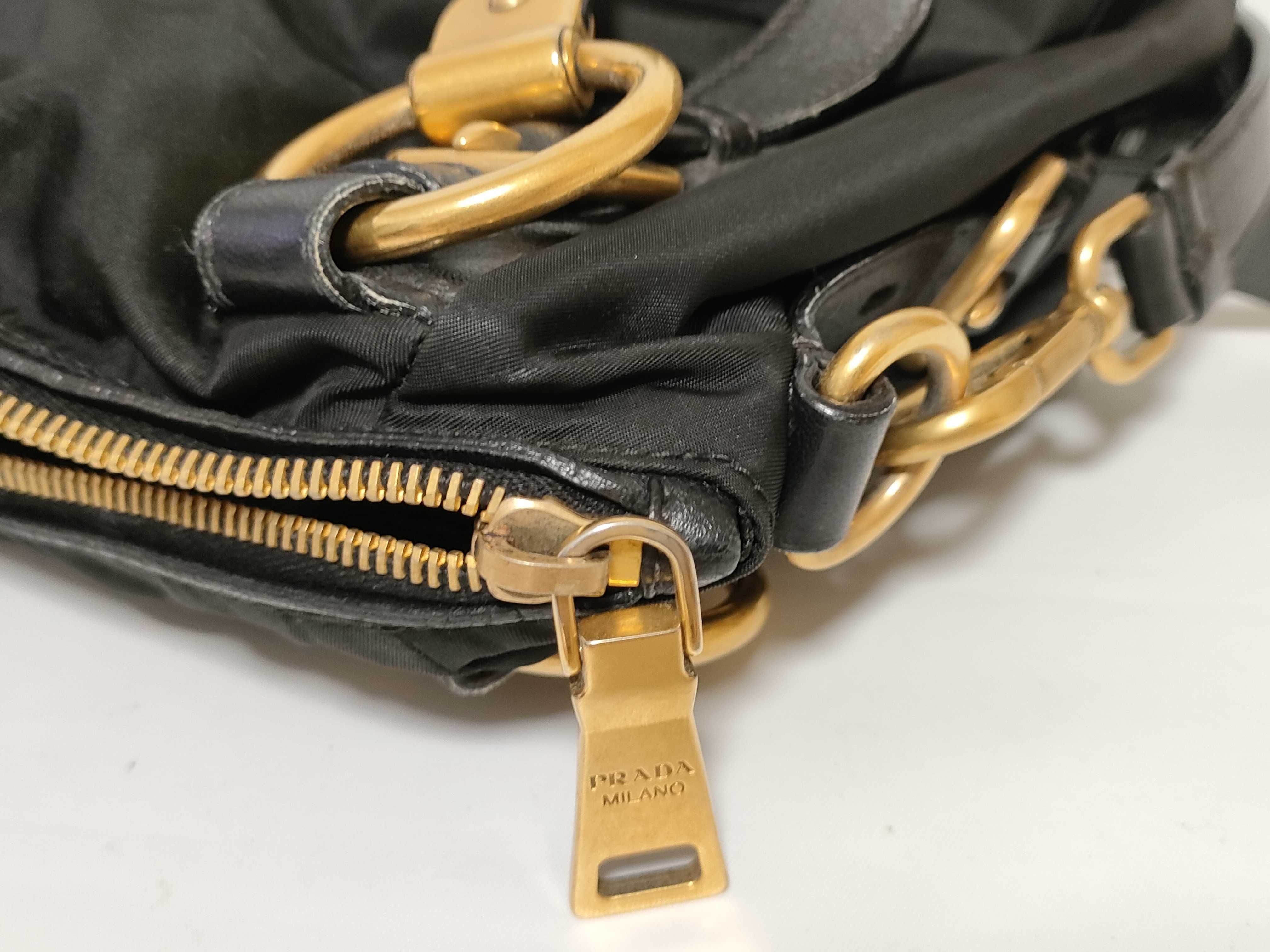 Nylon Prada Tessuto 2-Way Handbag Black BR4261 Handbag — view 13