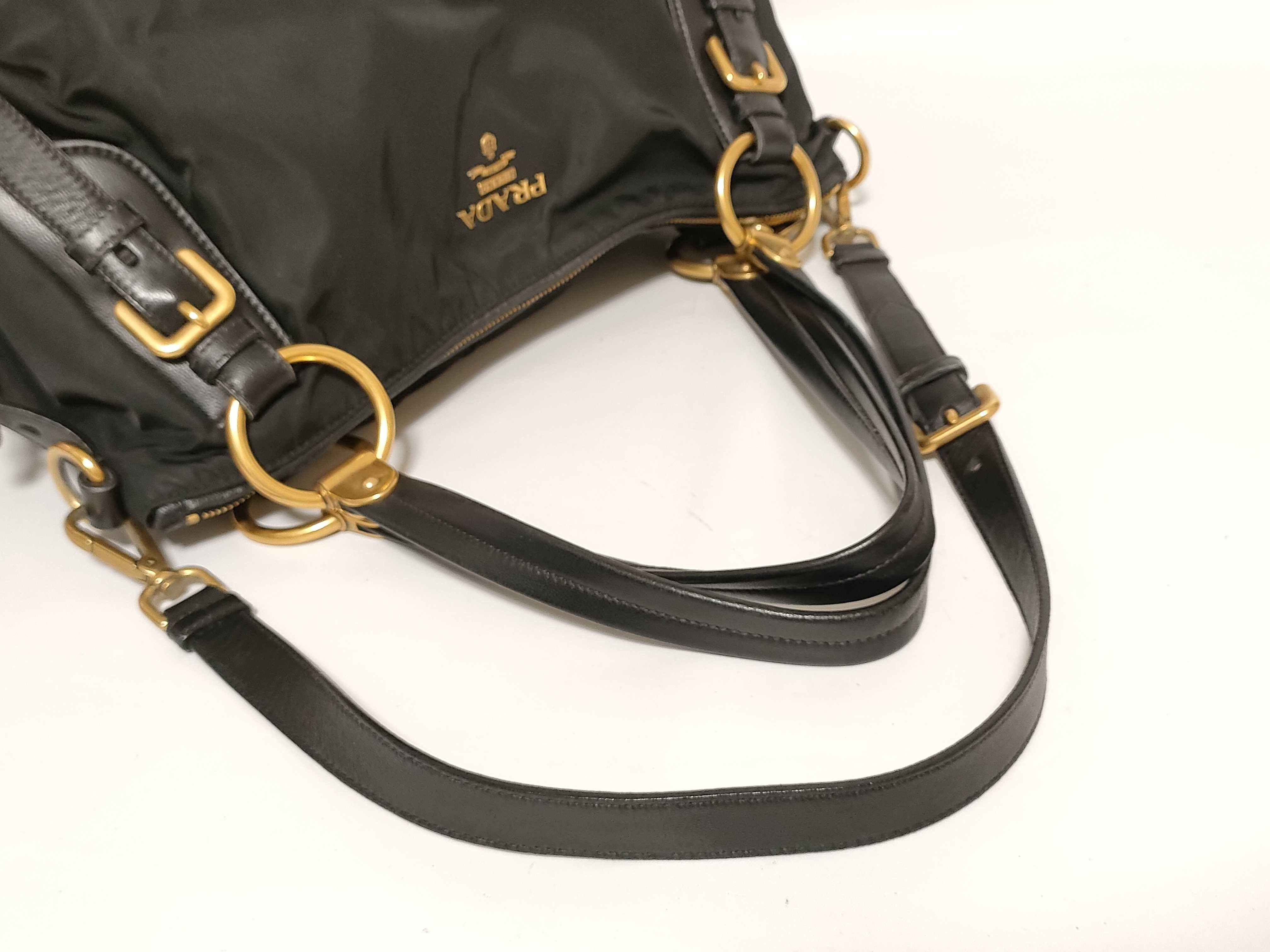 Nylon Prada Tessuto 2-Way Handbag Black BR4261 Handbag — view 3