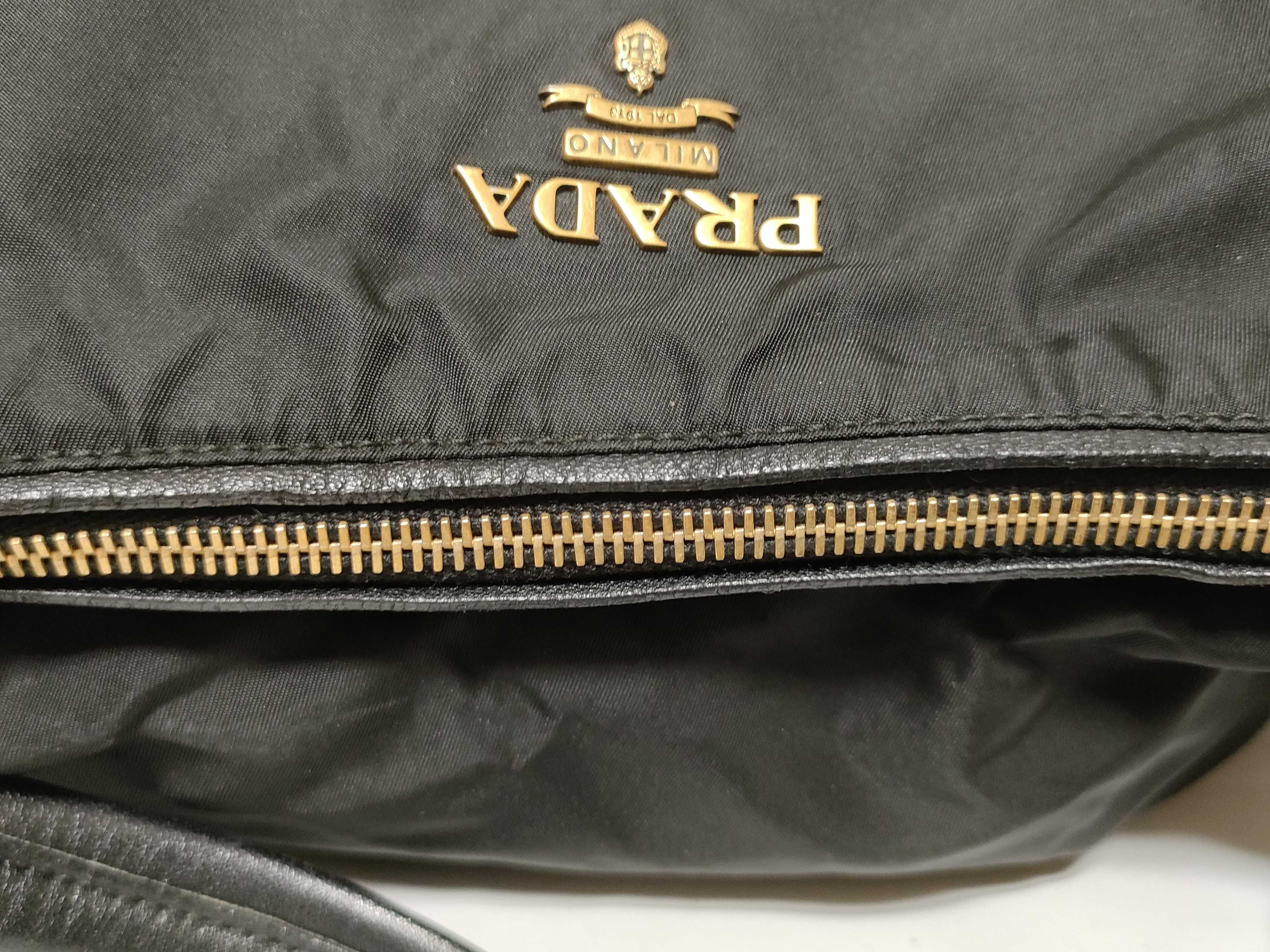 Nylon Prada Tessuto 2-Way Handbag Black BR4261 Handbag — view 6