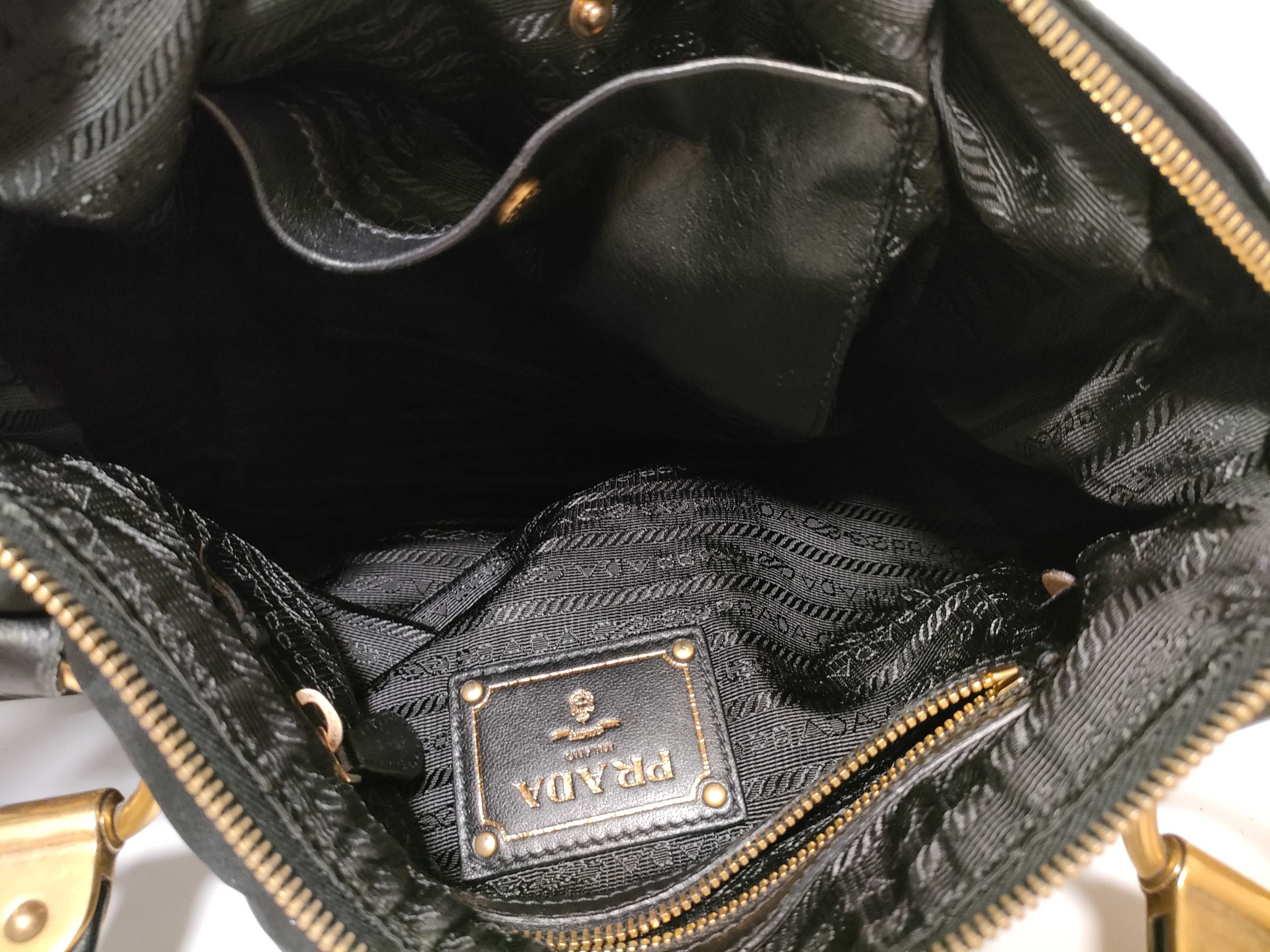 Nylon Prada Tessuto 2-Way Handbag Black BR4261 Handbag — view 10