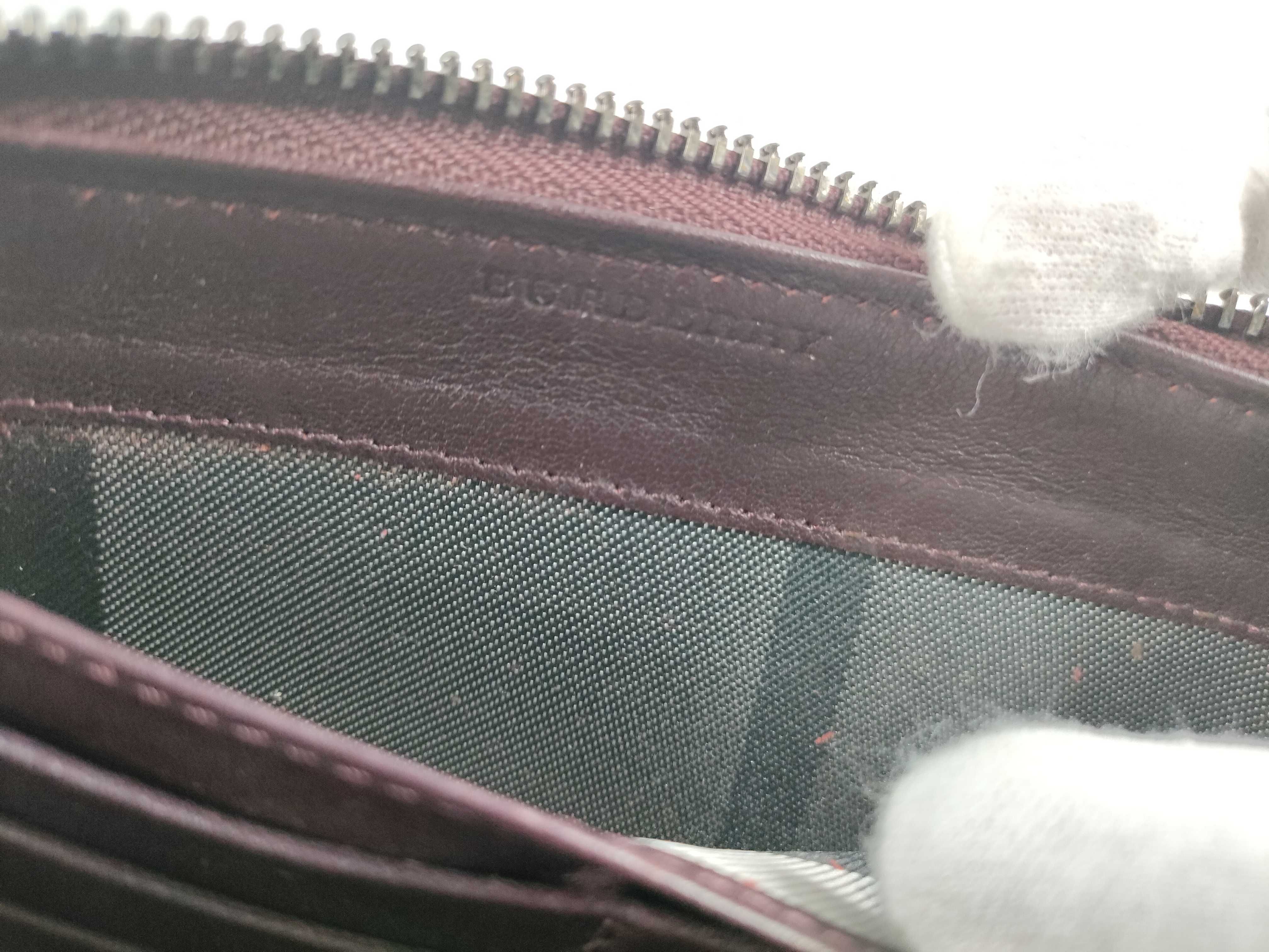patent leather round zipper long wallet — view 12