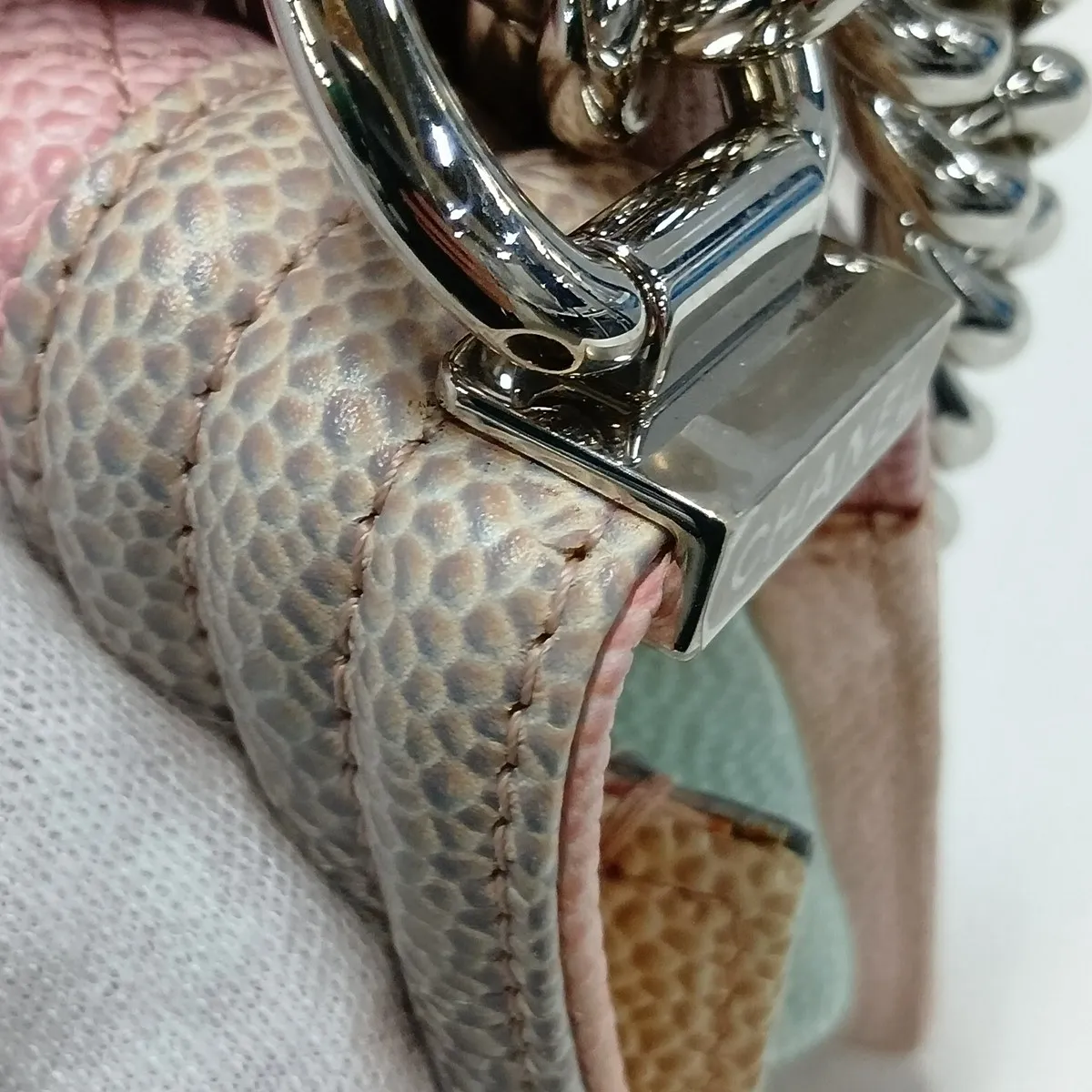 Boy Chanel 20 Small Caviar Skin Chain Shoulder Bag, Multicolor, Silver Hardware, 25372822, Serial Number 25-series, A67085 — view 11