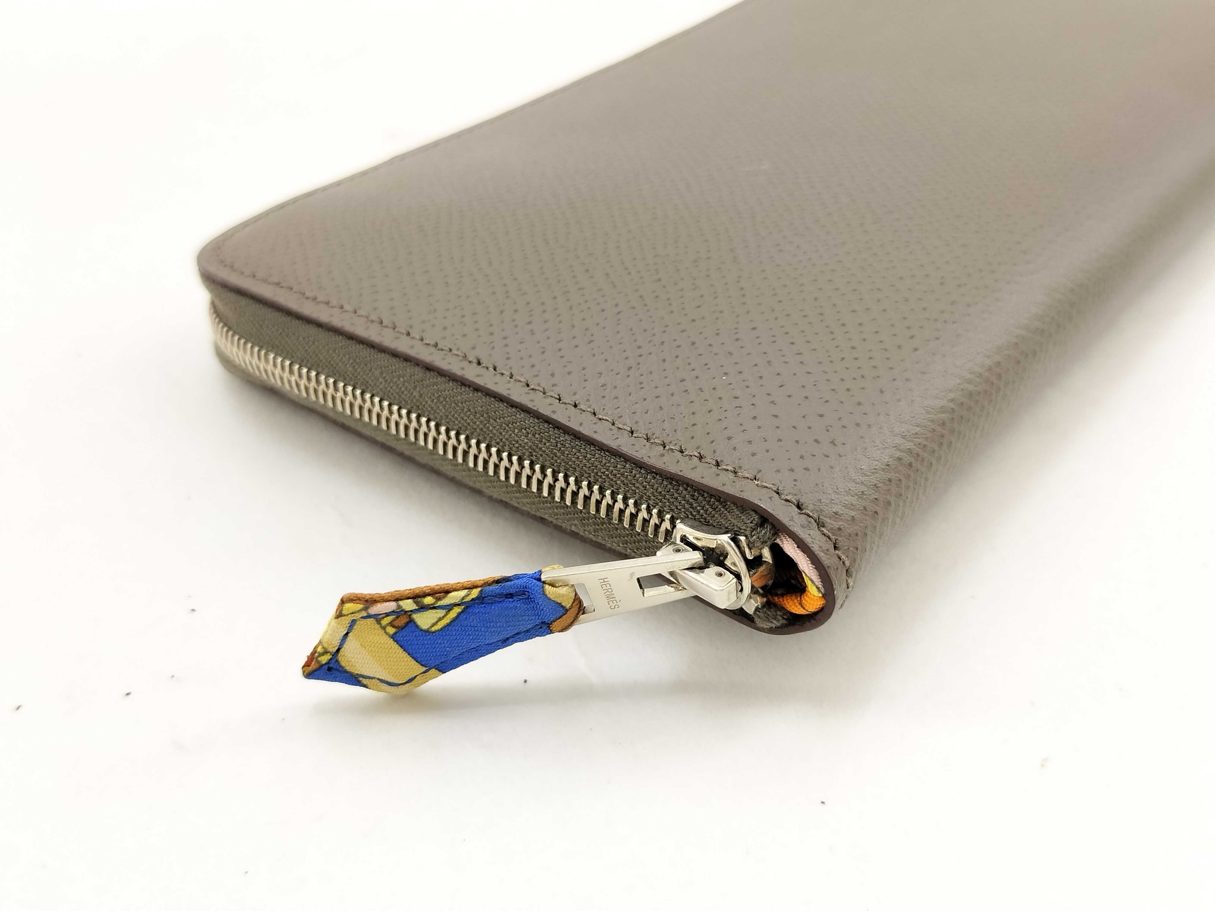 Azap Long Silk In Long Wallet Etoupe Hermes Wallet — view 6