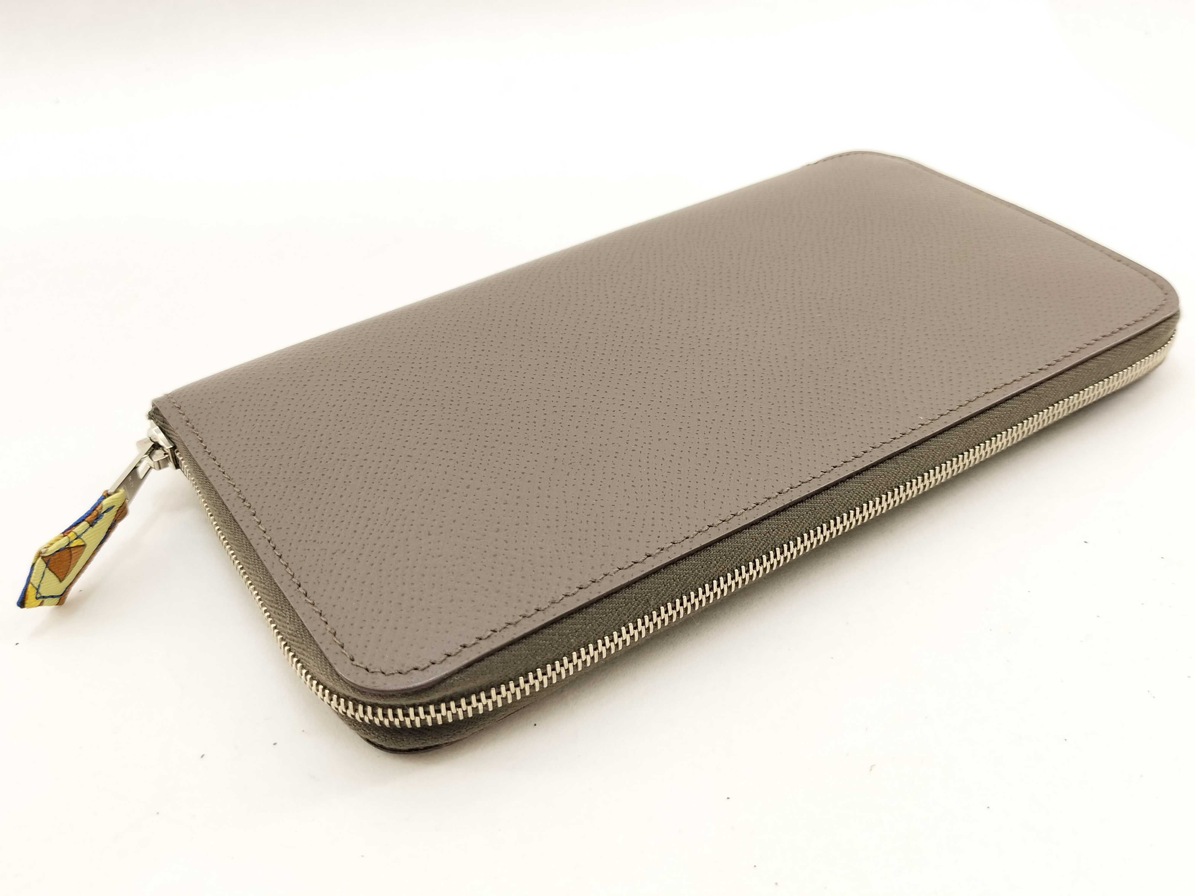 Azap Long Silk In Long Wallet Etoupe Hermes Wallet — view 7