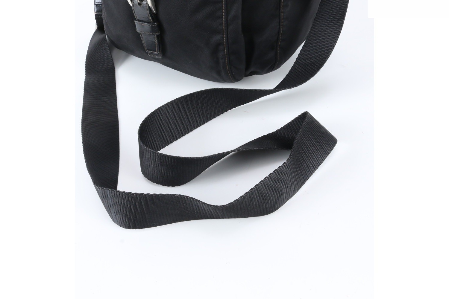 Tesuto Nylon Triangle Logo Leather — view 2
