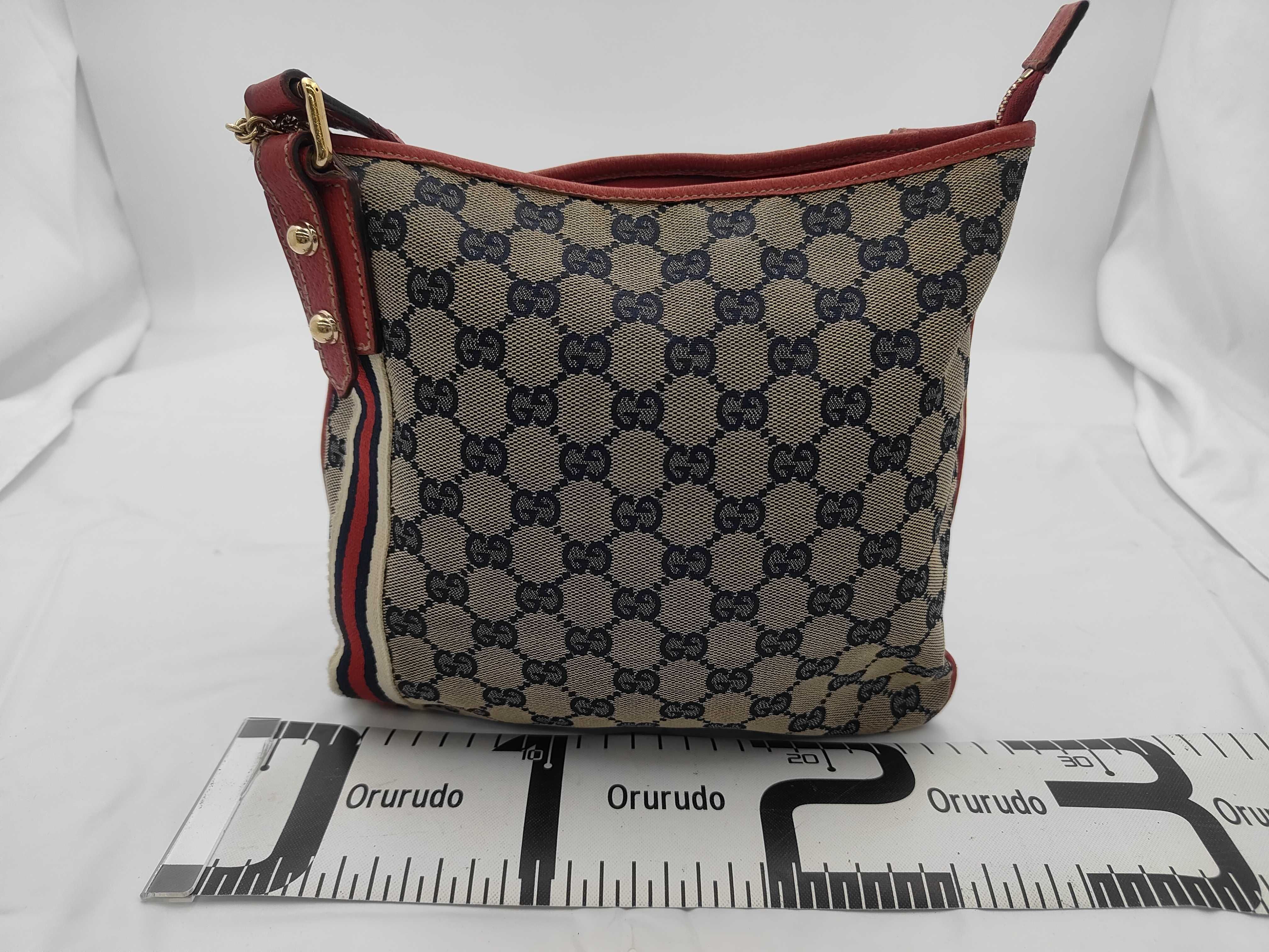 144388GG Canvas Sherry Line Shoulder Bag — view 2