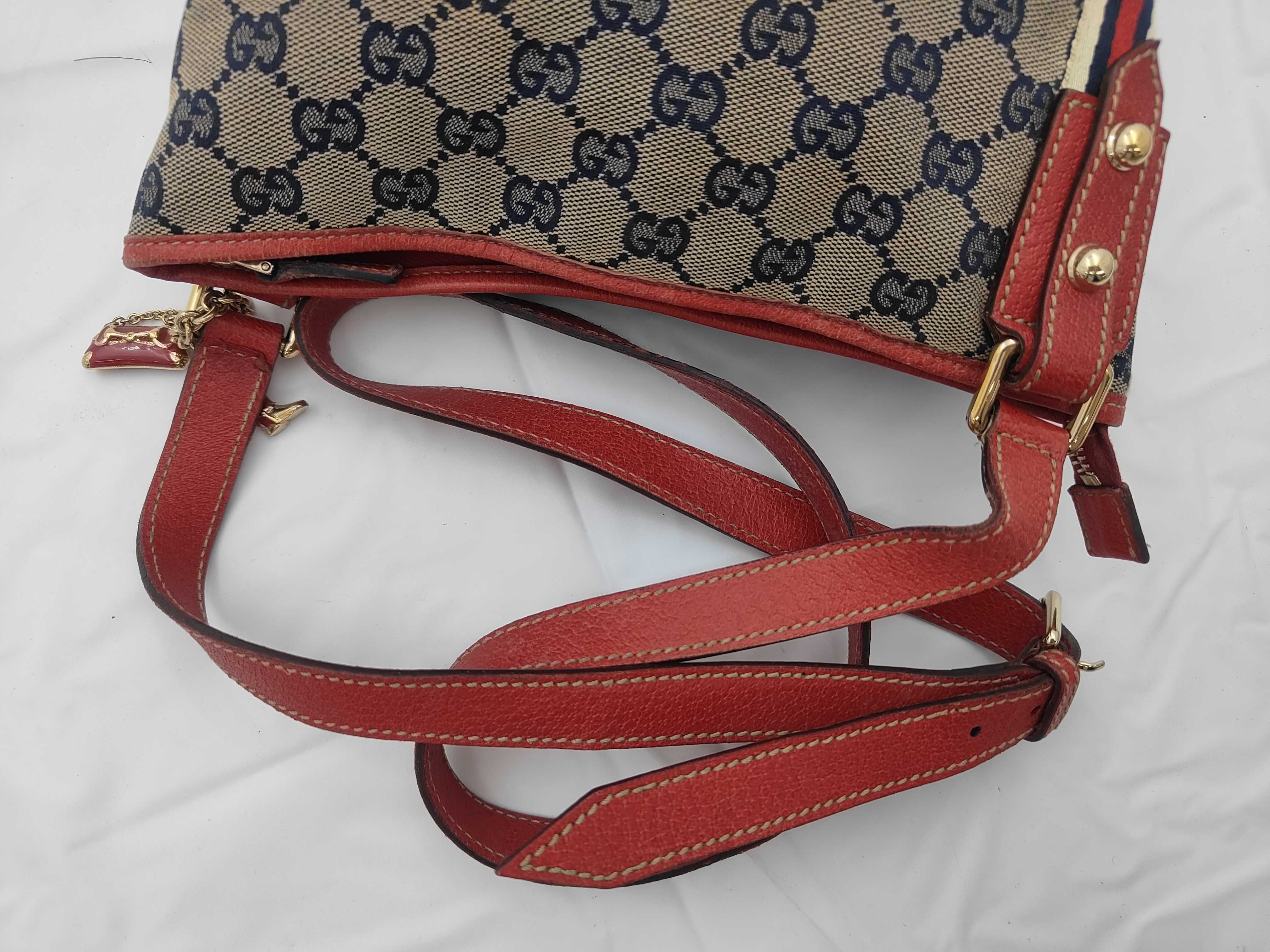 144388GG Canvas Sherry Line Shoulder Bag — view 3
