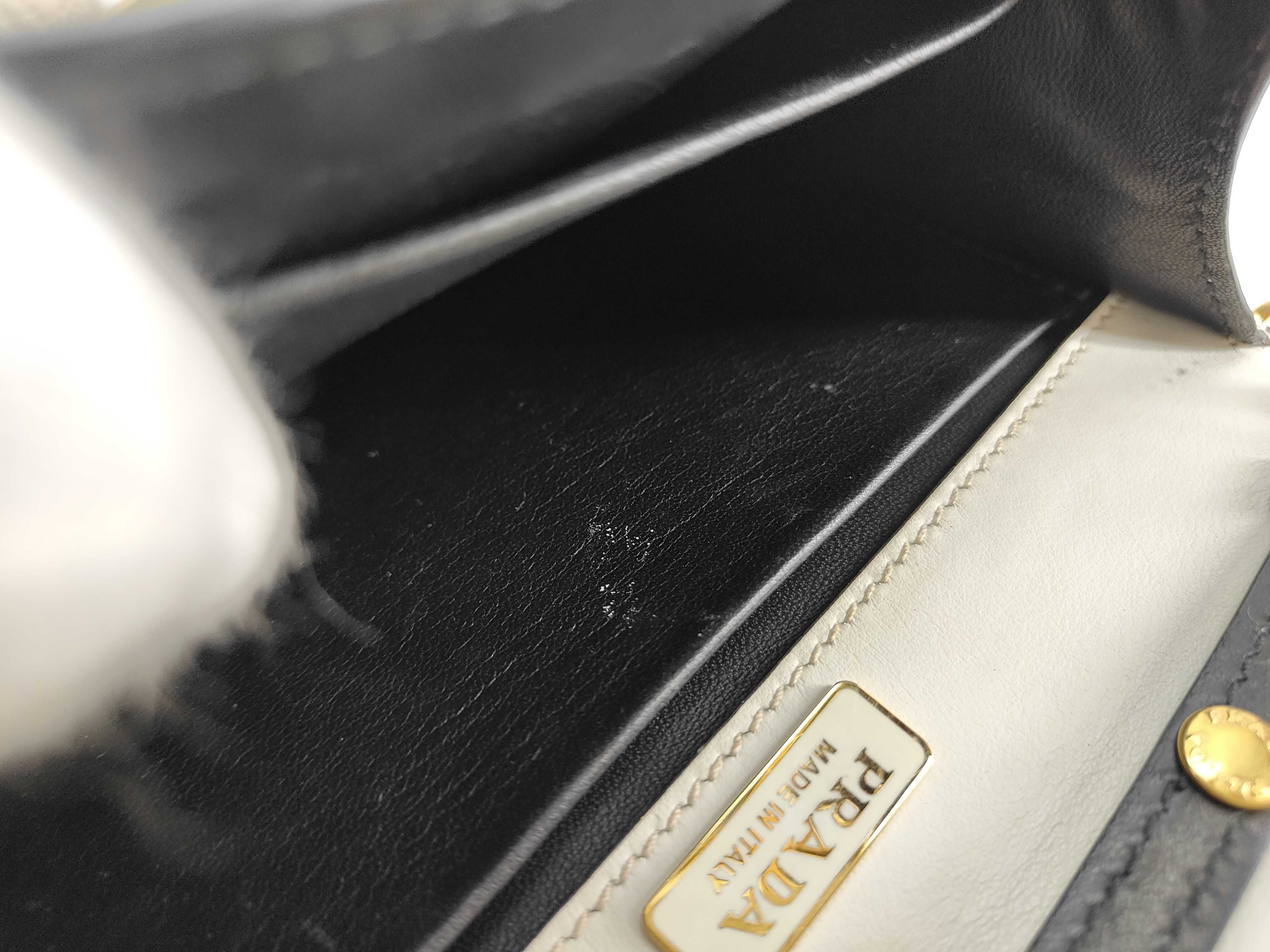 ID- Cahier Cowskin Shoulder bag White x black Shoulder bag — view 14