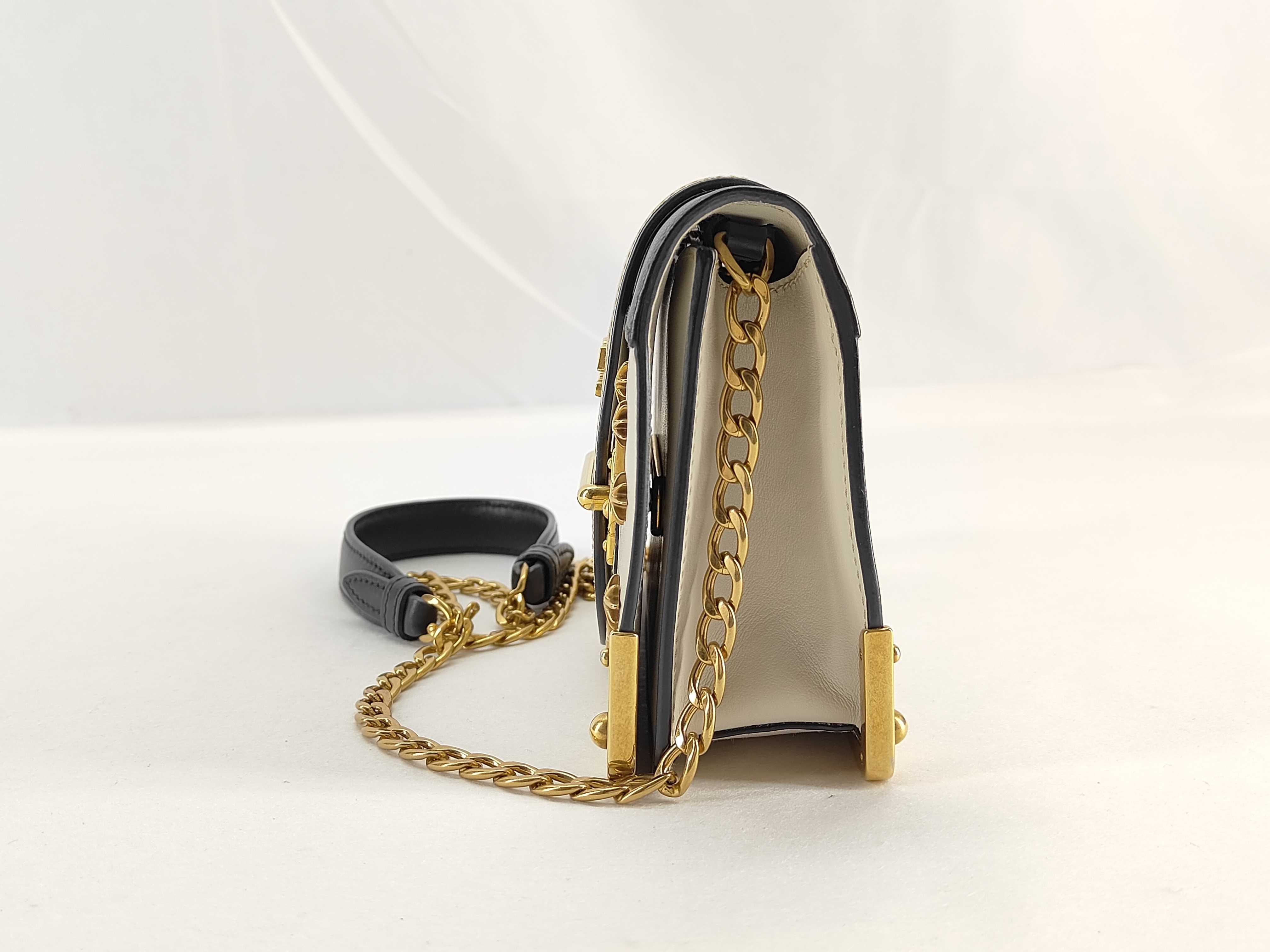 ID- Cahier Cowskin Shoulder bag White x black Shoulder bag — view 3