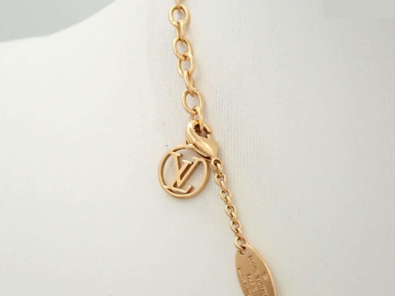 LV Iconic Necklace, Rhinestone, Gold, VA1252 — view 2