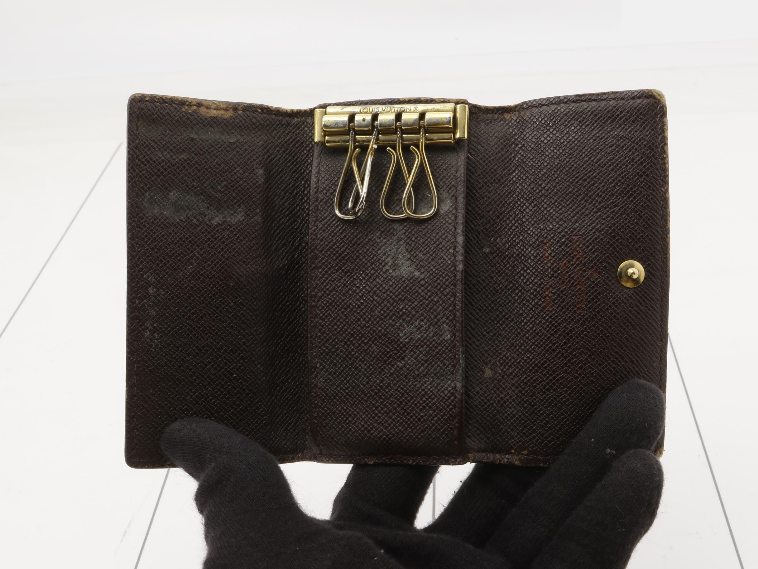 N62631 Multicles 4 4-ring Key Case Damier Brown — view 4