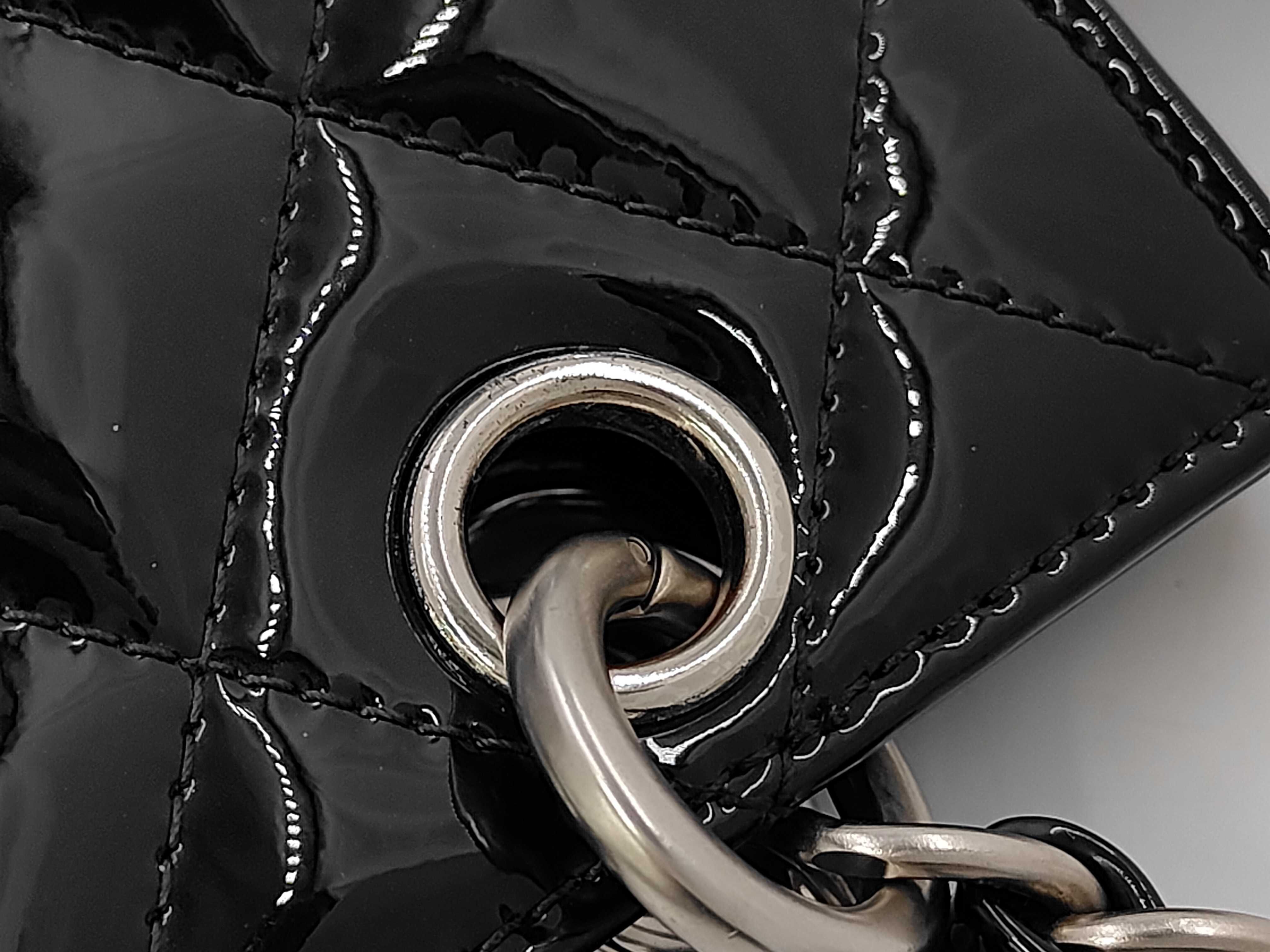 patent leather shoulder bag — view 7