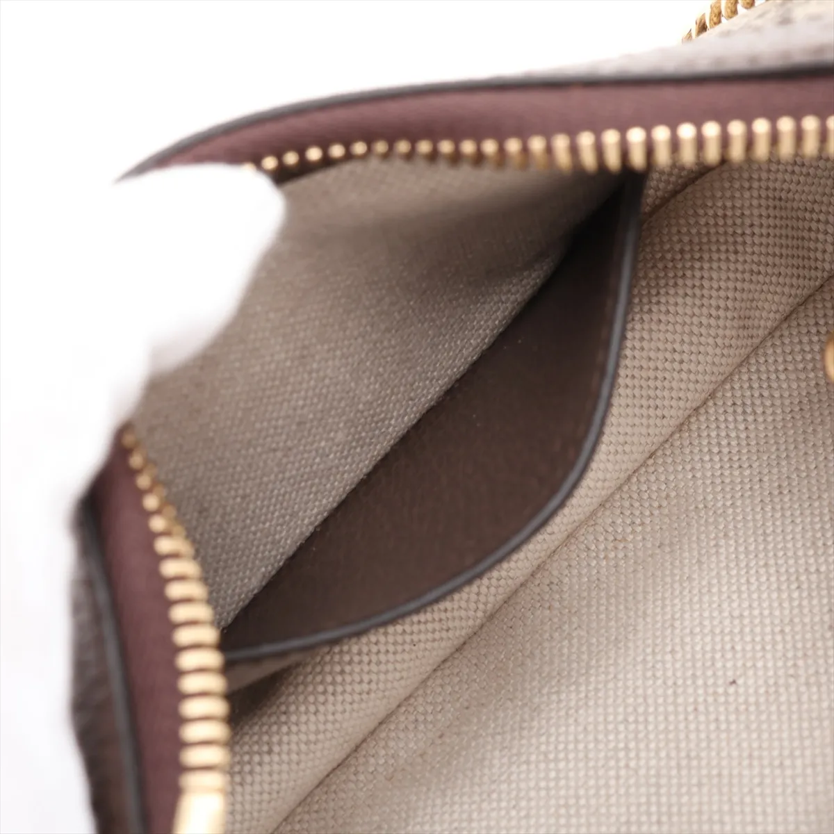GG Supreme 764960 PVC x Leather Chain Handbag Beige x Brown — view 7
