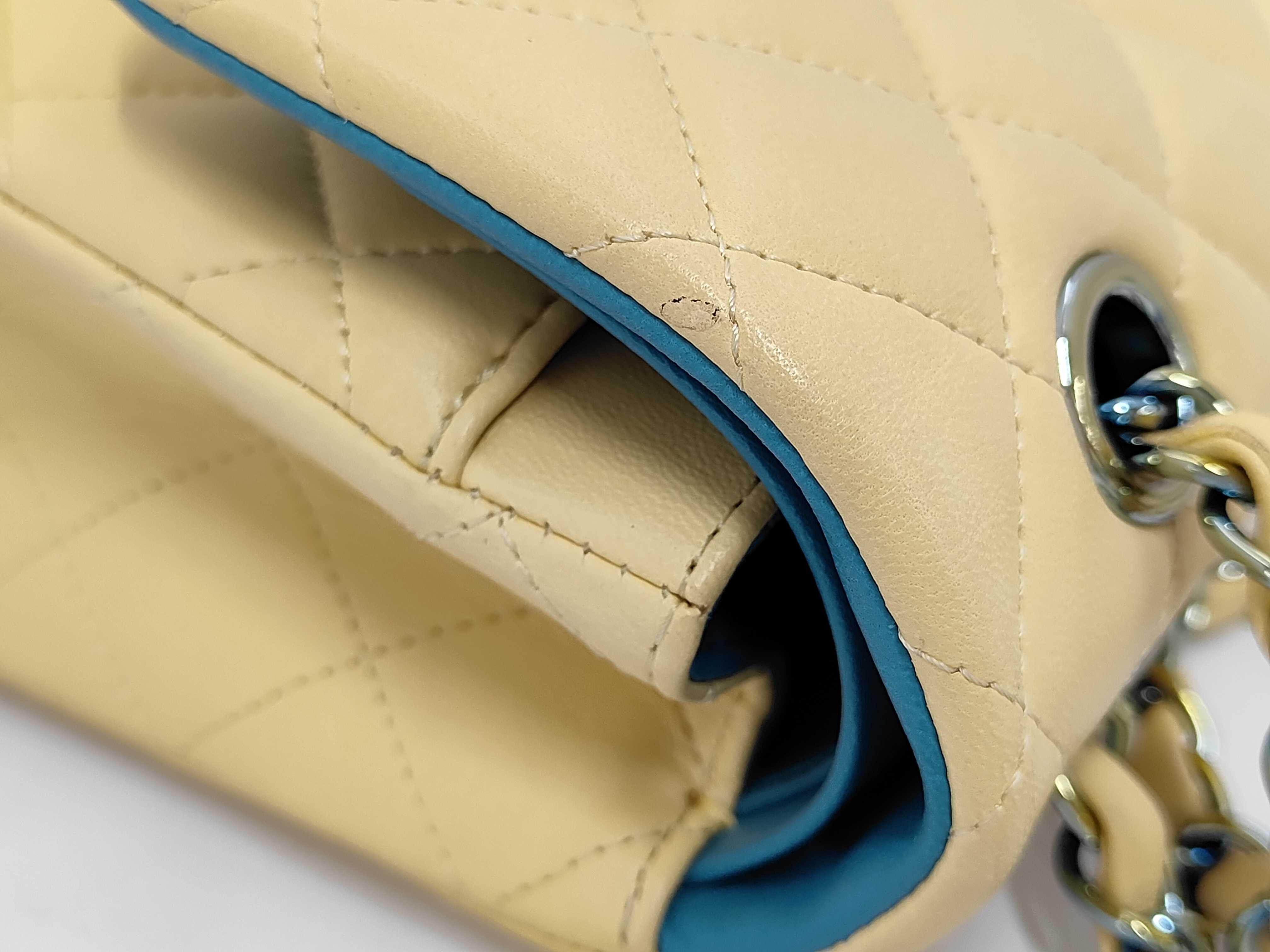Matelassé 23 Double Flap Double Chain Lambskin Shoulder Bag — view 13