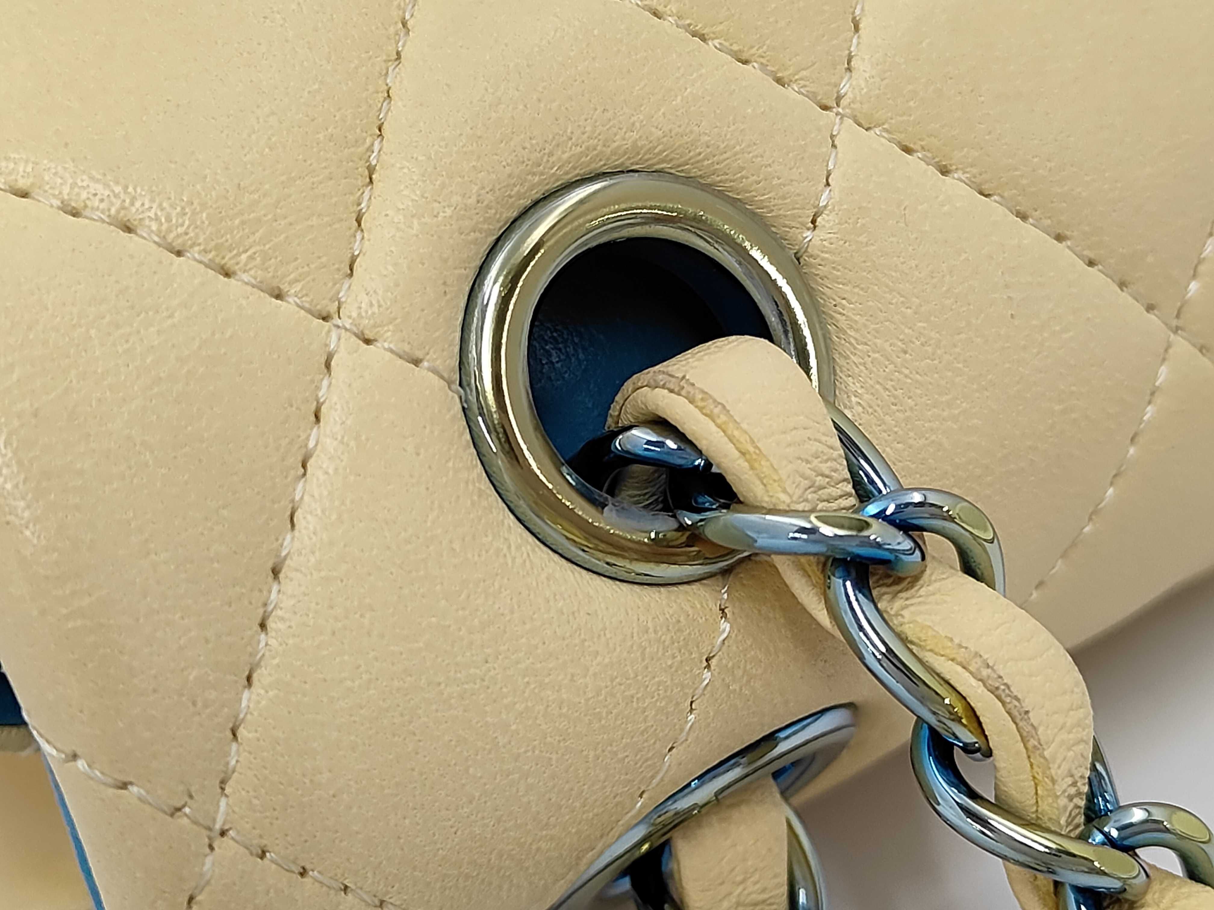 Matelassé 23 Double Flap Double Chain Lambskin Shoulder Bag — view 6