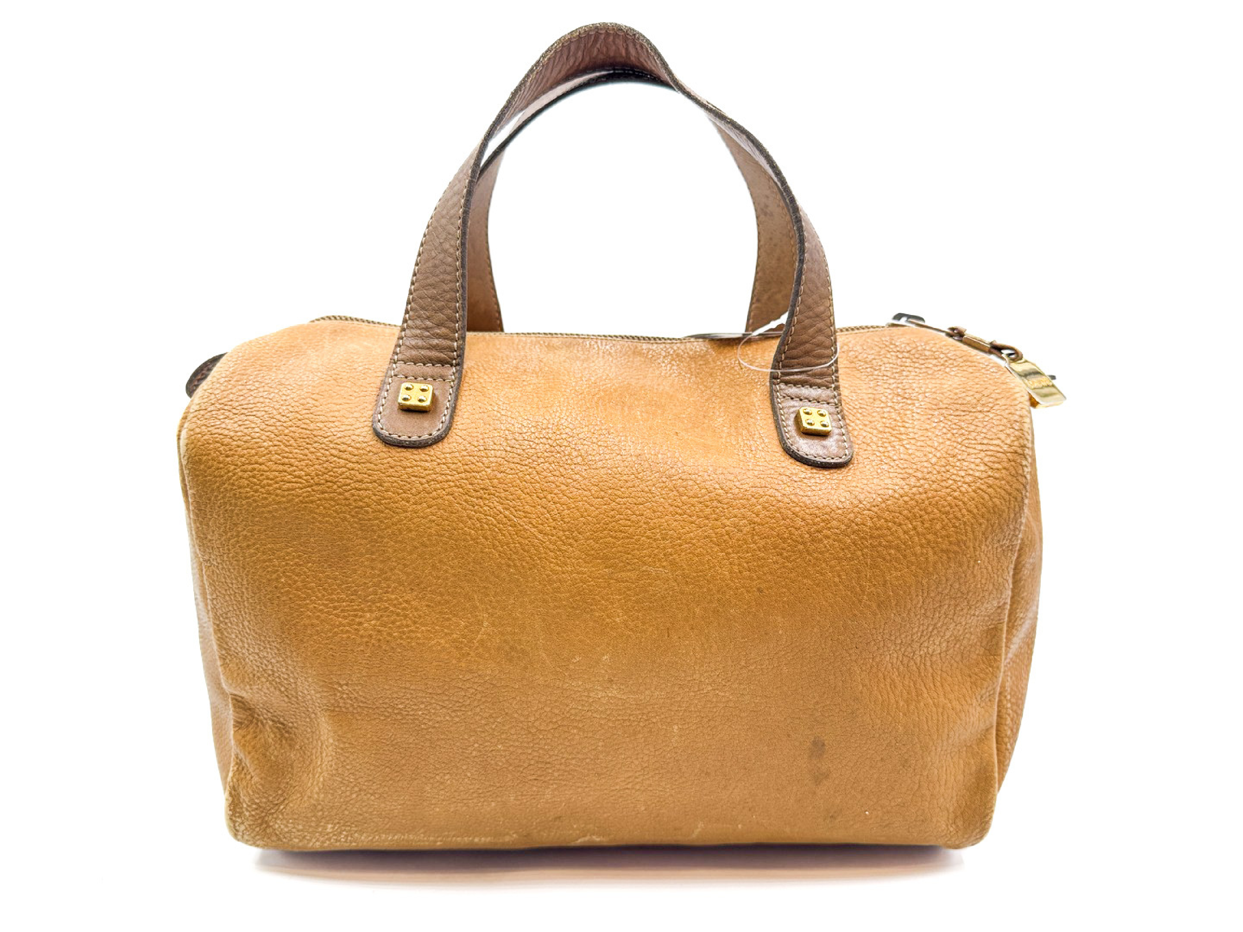 Anagram Gold Hardware Leather Handbag — view 2