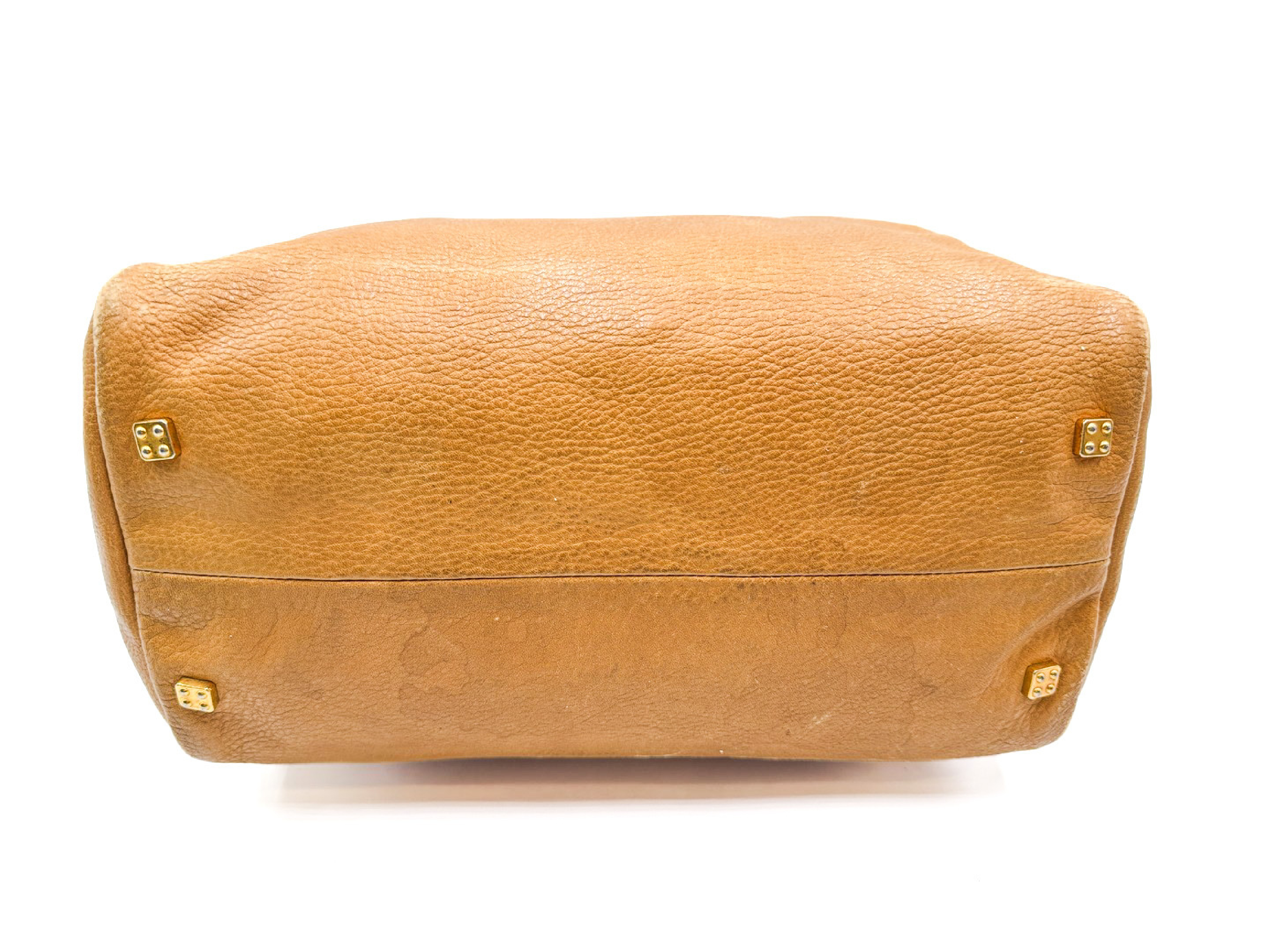 Anagram Gold Hardware Leather Handbag — view 4