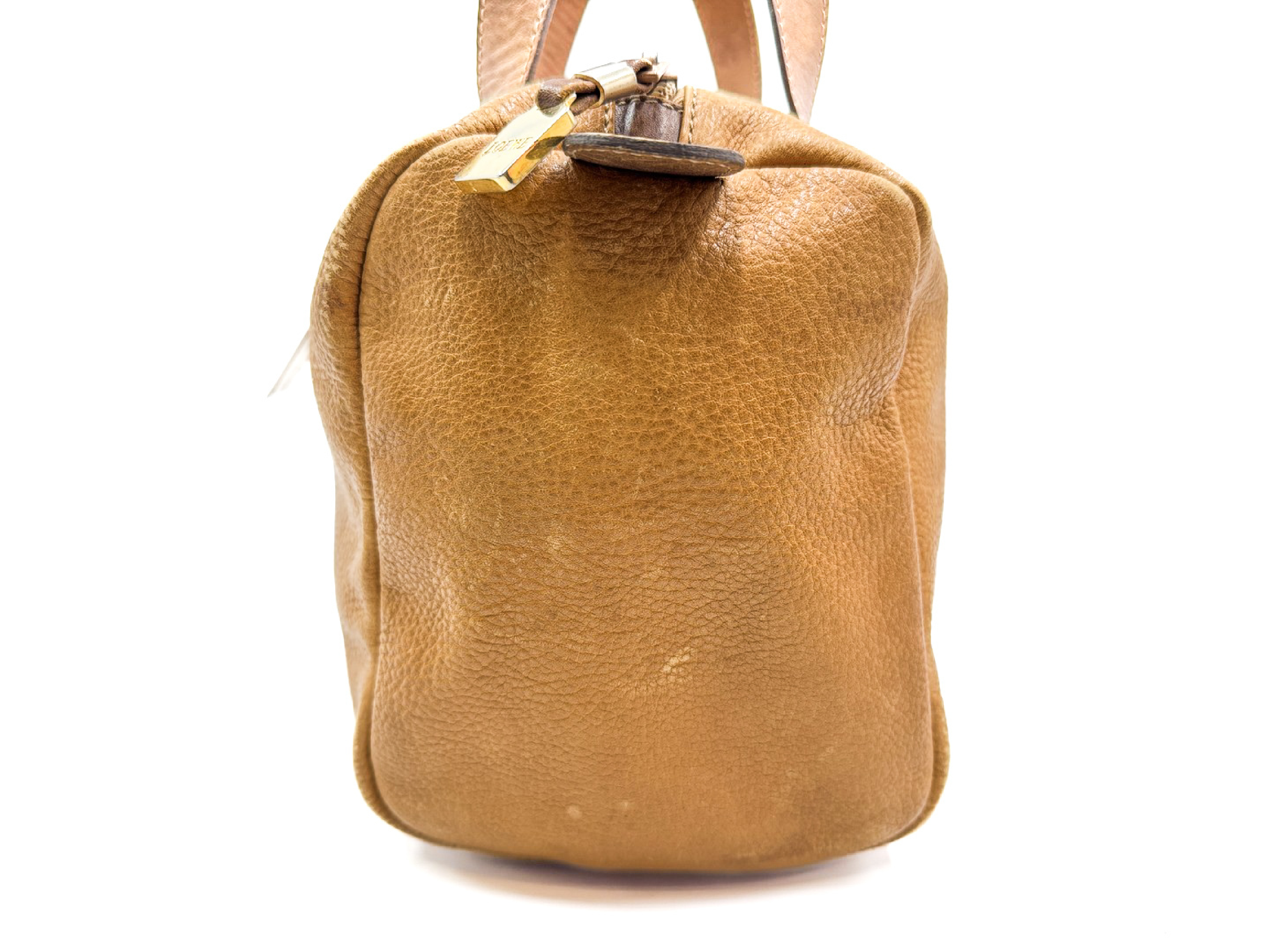 Anagram Gold Hardware Leather Handbag — view 6