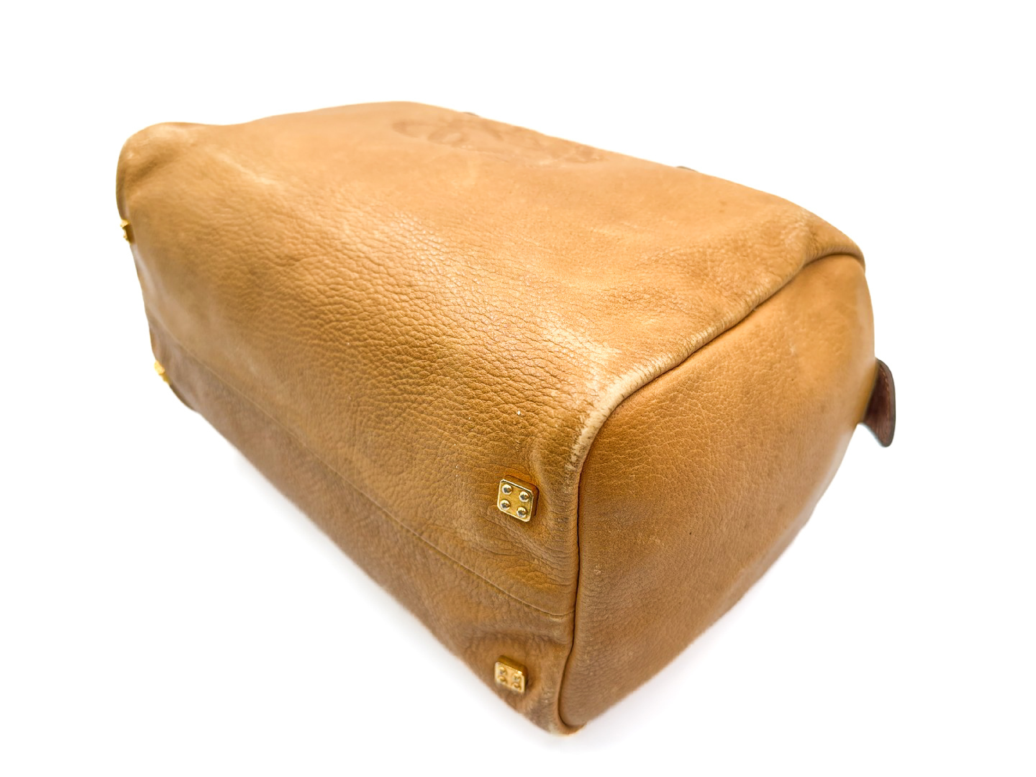 Anagram Gold Hardware Leather Handbag — view 8