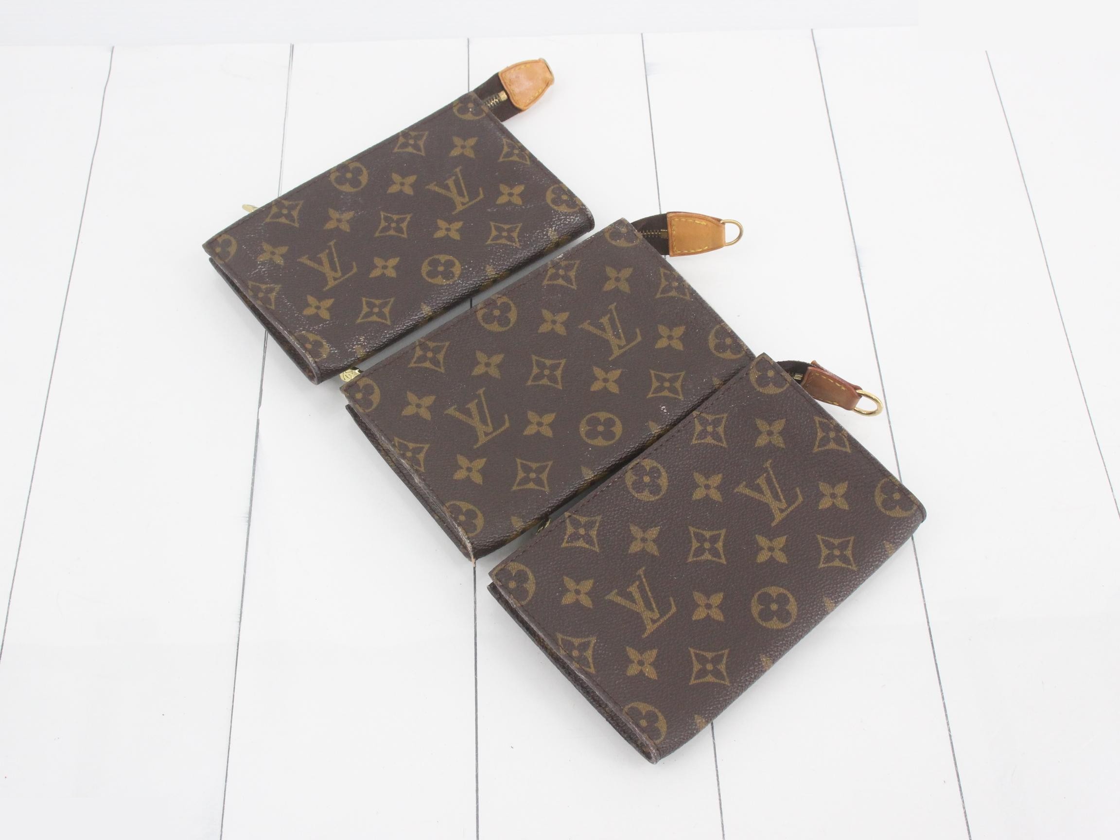 Bucket Pouch, Monogram, 5-Piece Set — view 2