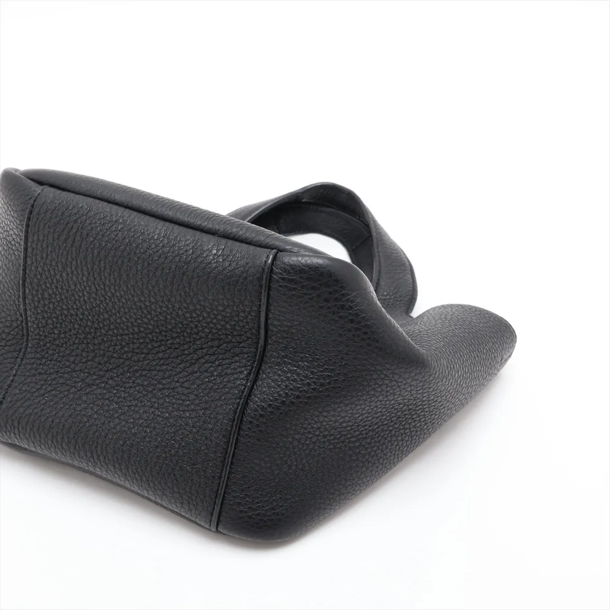 LE 5 A 7 Baby Bear Leather 2-Way Handbag, Black — view 3