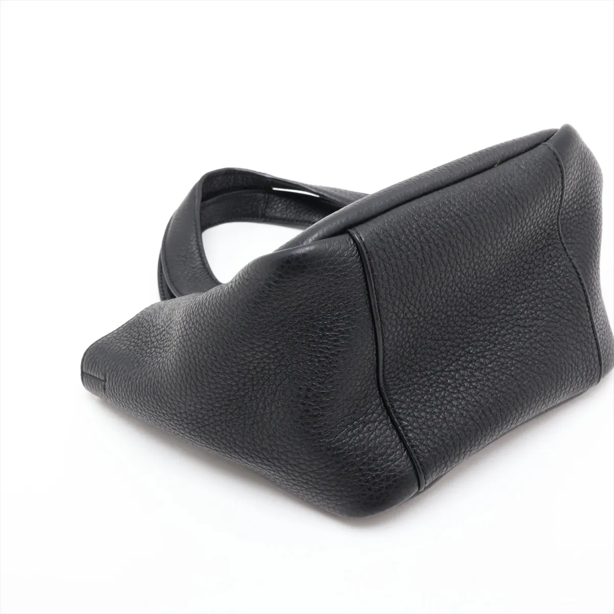 LE 5 A 7 Baby Bear Leather 2-Way Handbag, Black — view 4