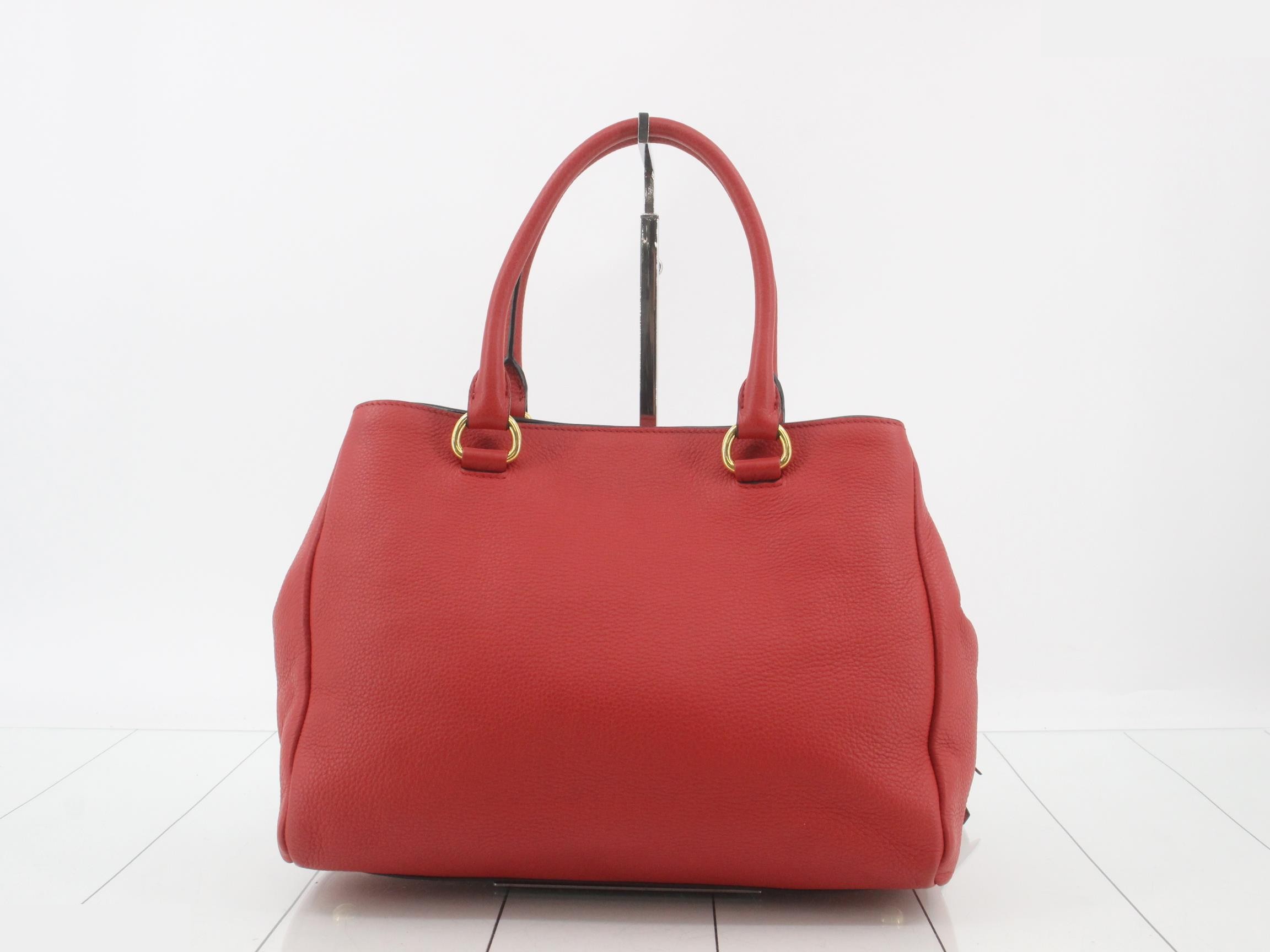 2-Way Handbag, Lambskin, Red — view 2