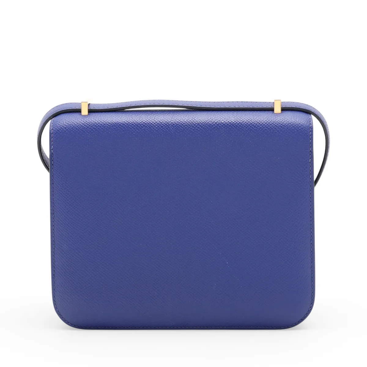 [Individually packaged] Hermes Constance 3 Mini 18 Veau Epsom Blue Electric Gold Hardware A: 2017 — view 2