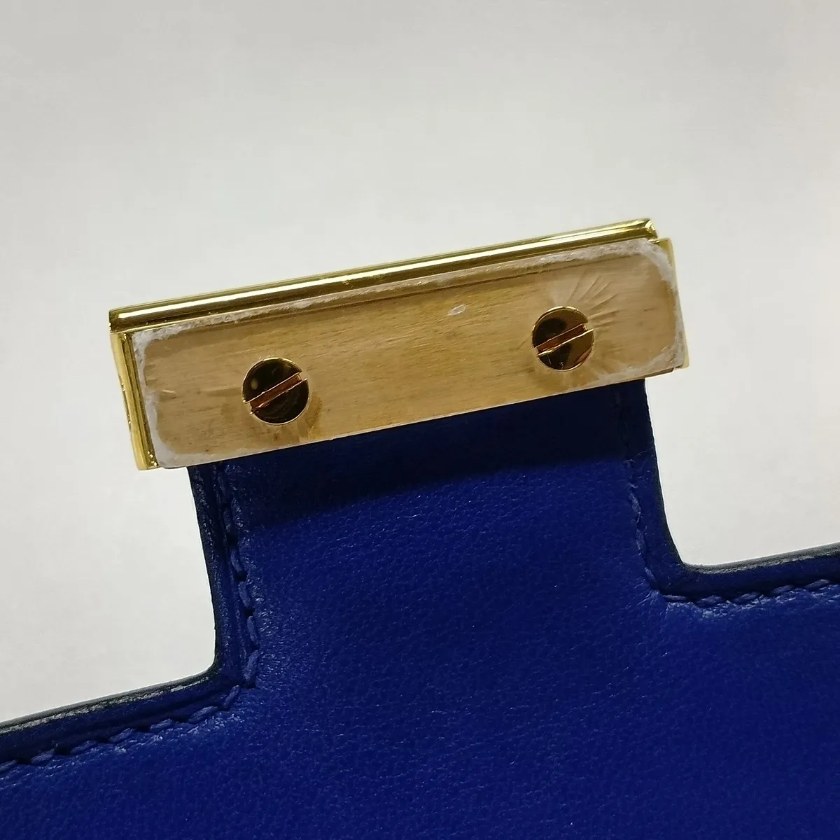 [Individually packaged] Hermes Constance 3 Mini 18 Veau Epsom Blue Electric Gold Hardware A: 2017 — view 12