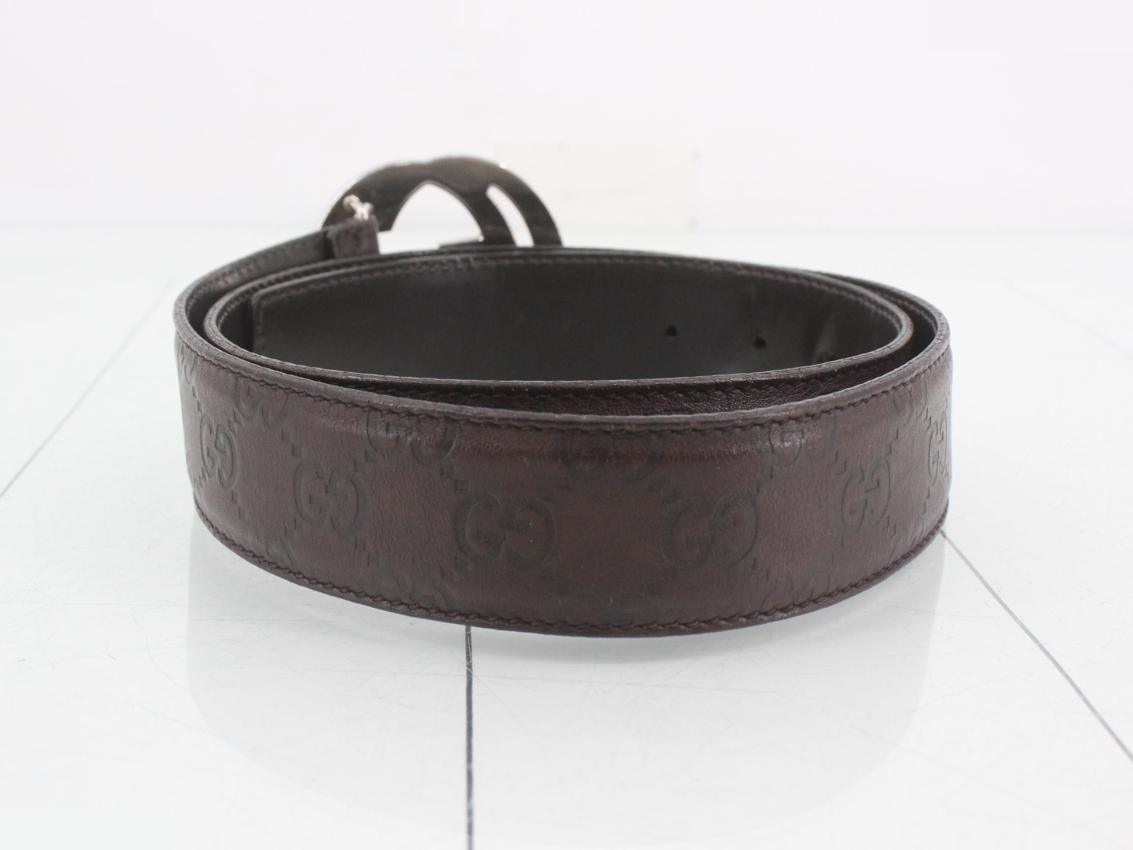 Interlocking G buckle leather belt — view 2