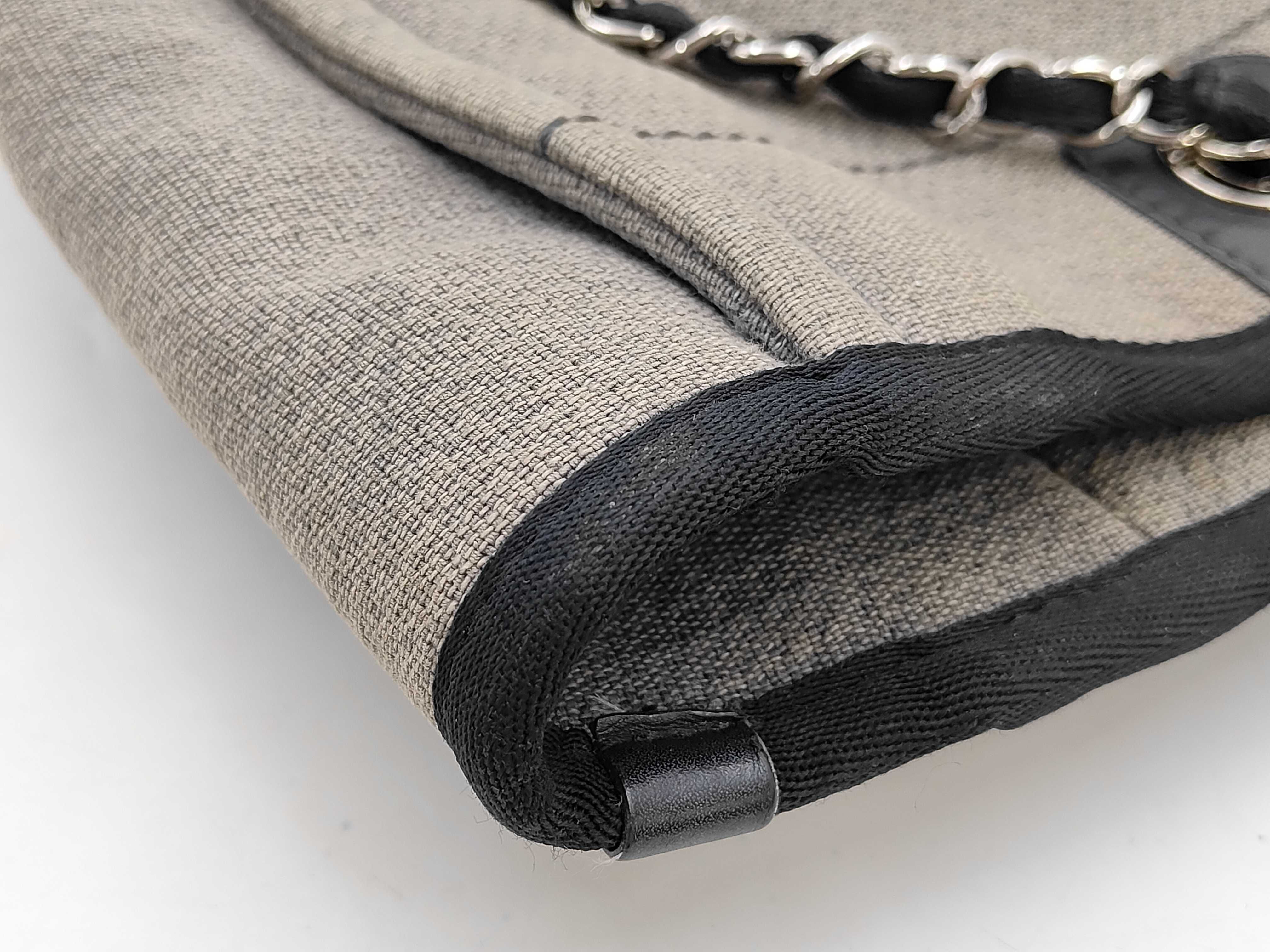 BAG DEAUVILLE LARGE TWEED 2WAY CHAIN ​​TOTE GREY NO.16 NO CARD Tote Bag — view 11