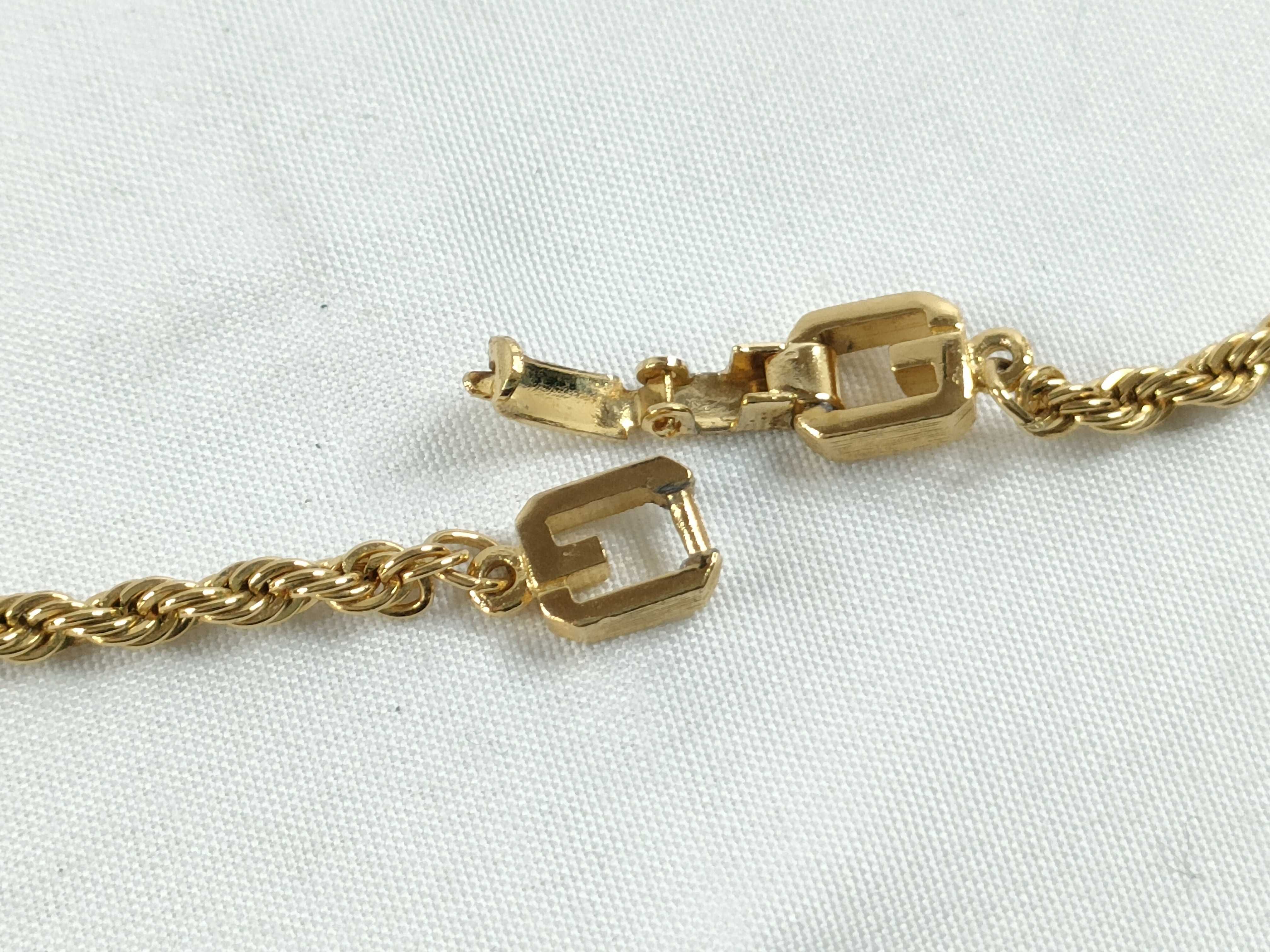 Twist Rope Chain Gold Necklace — view 6
