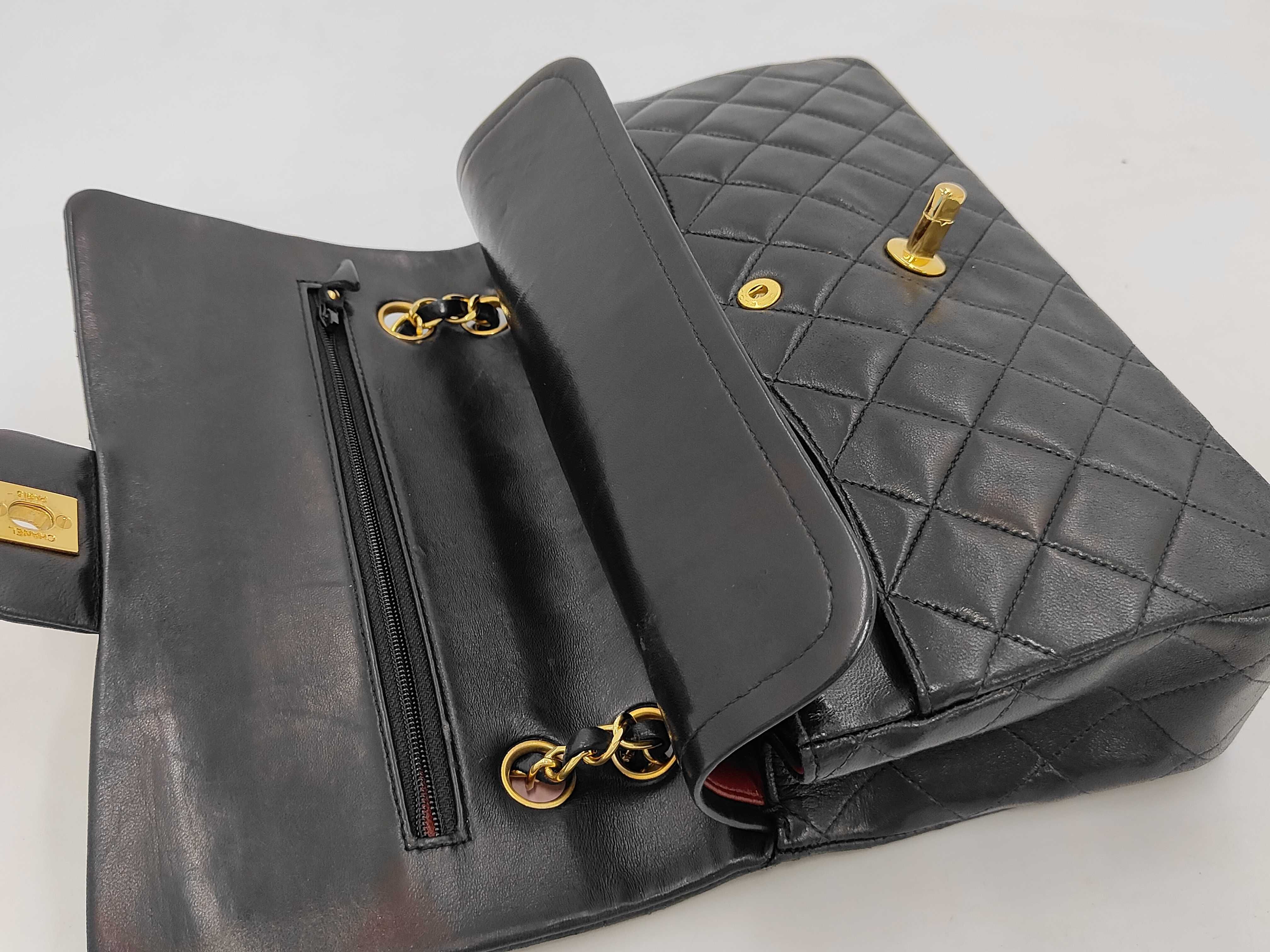 Matelasse 25 Double Flap Lambskin Shoulder Bag — view 9