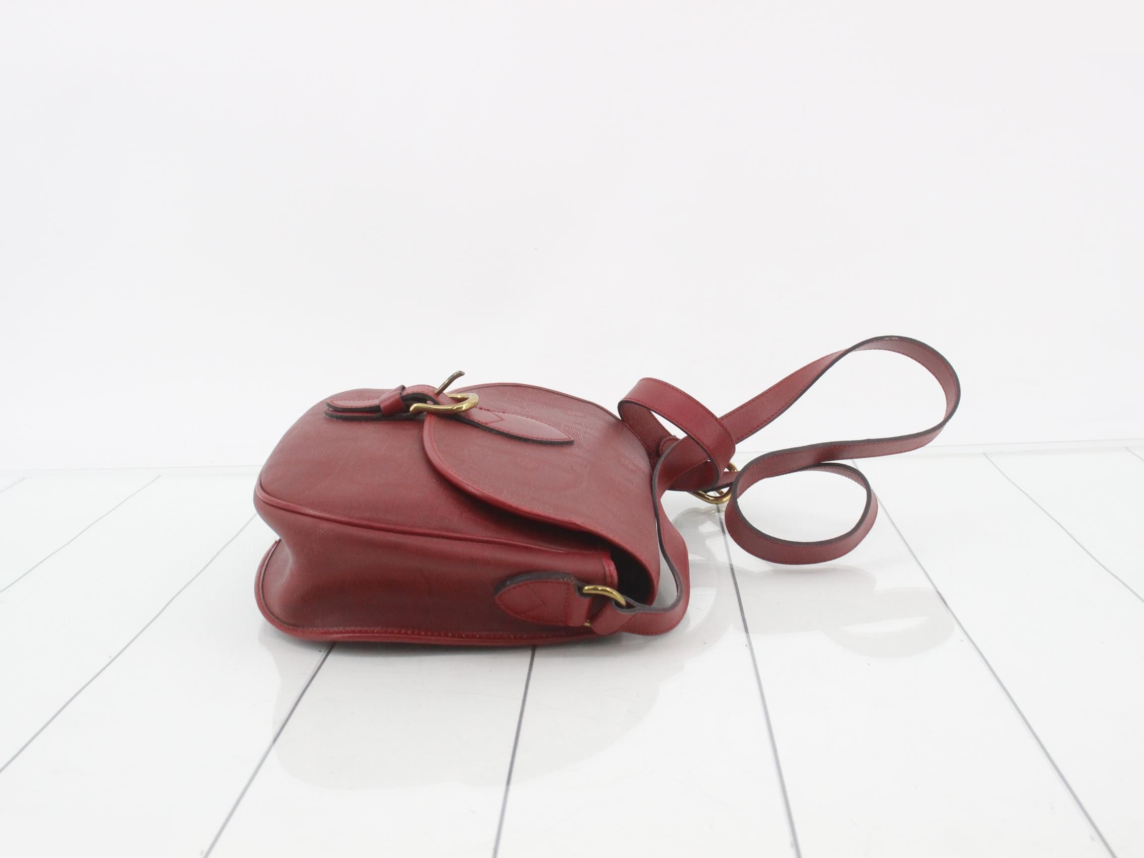 Trotter shoulder bag red PVC leather — view 3