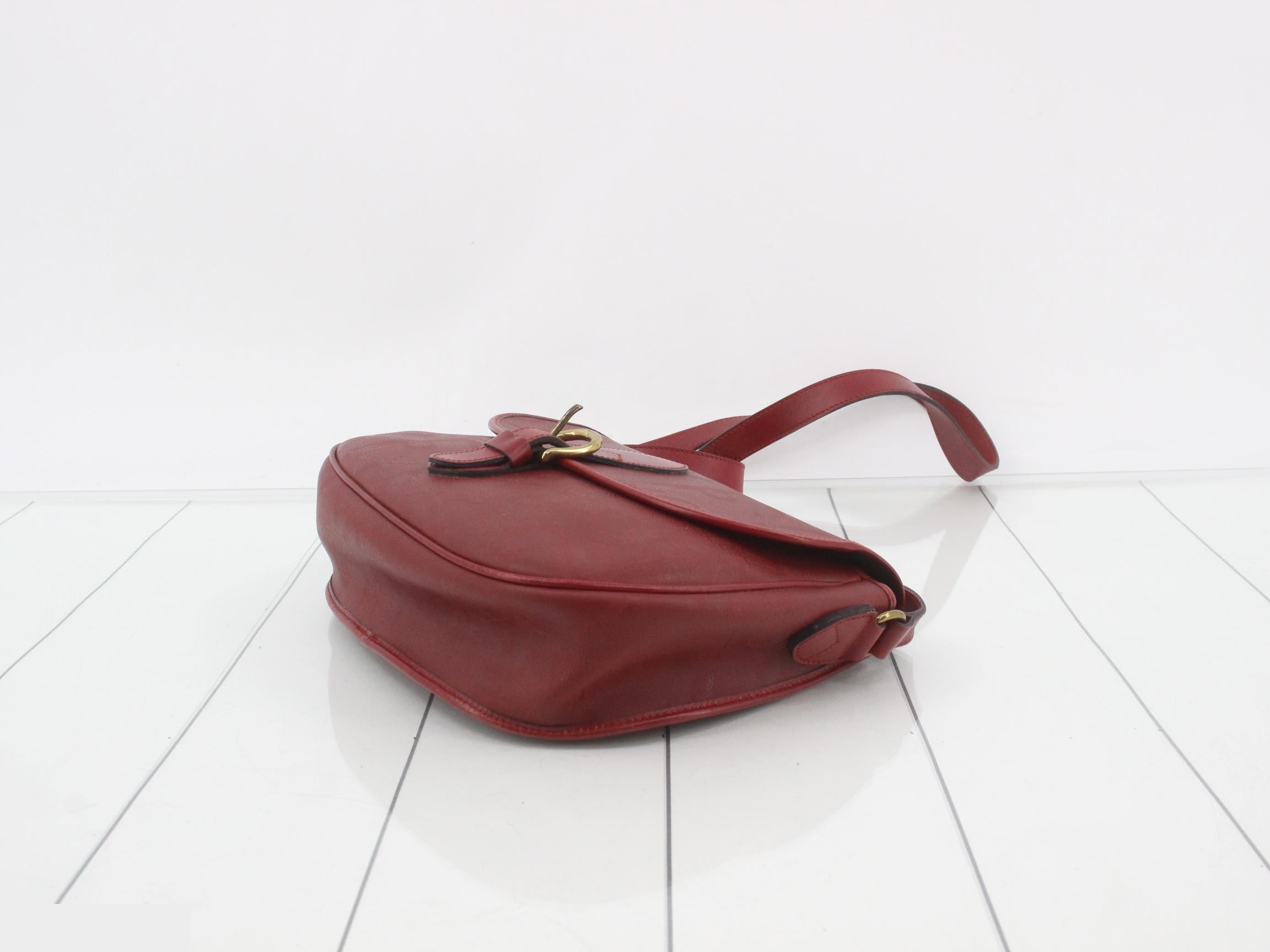 Trotter shoulder bag red PVC leather — view 6