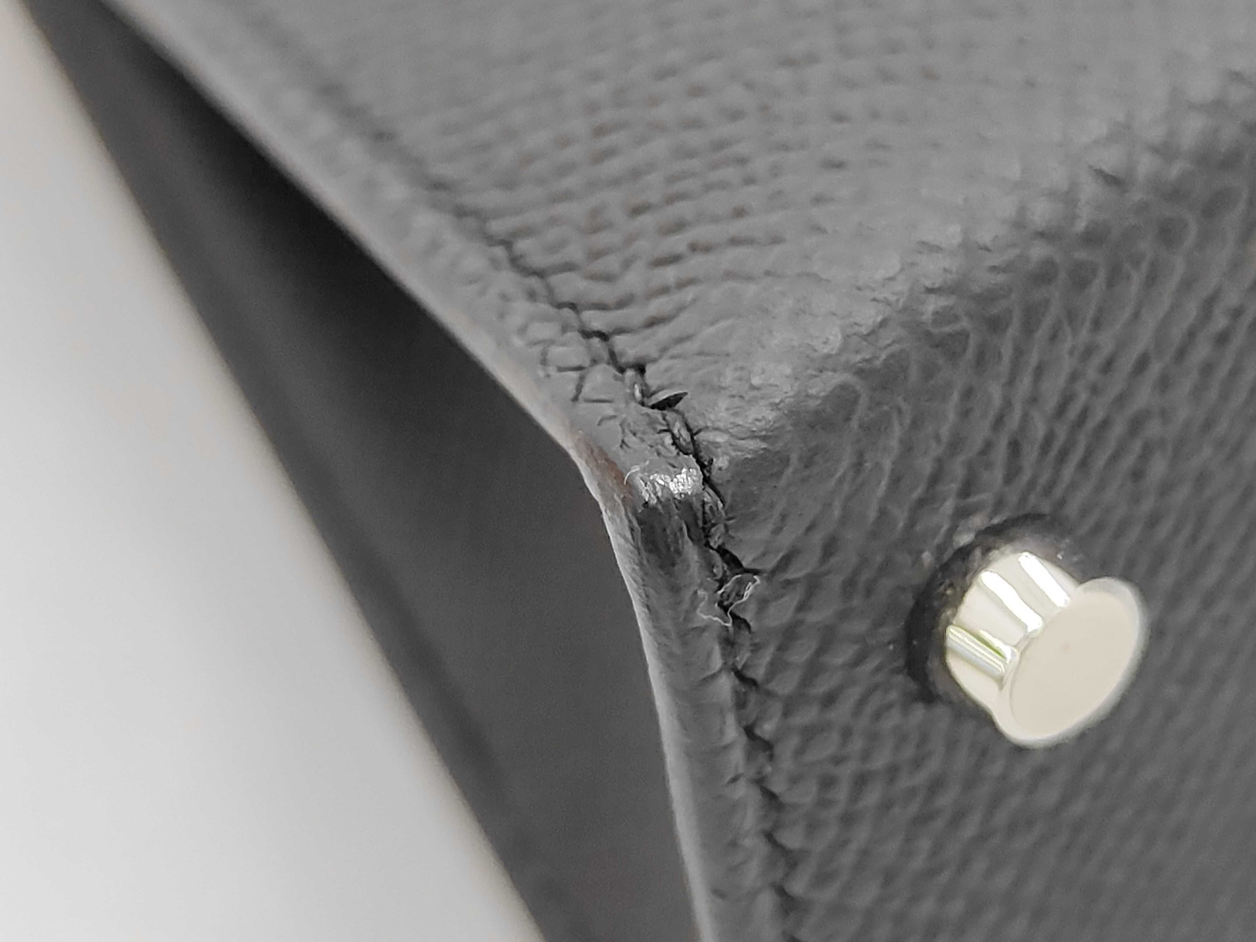 Mini Kelly 2 Black Epsom Leather Silver Hardware K Stamp Handbag — view 6