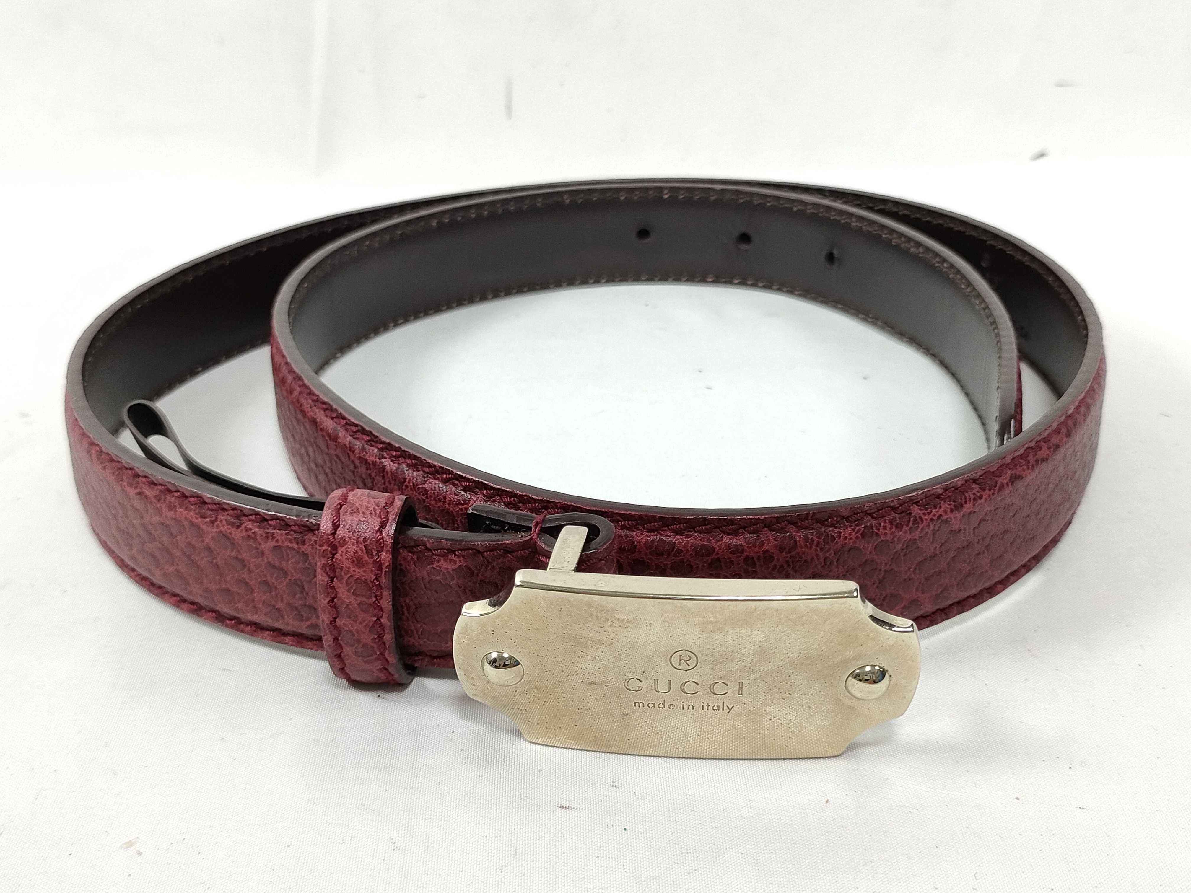 Leather Belt, Red Belt