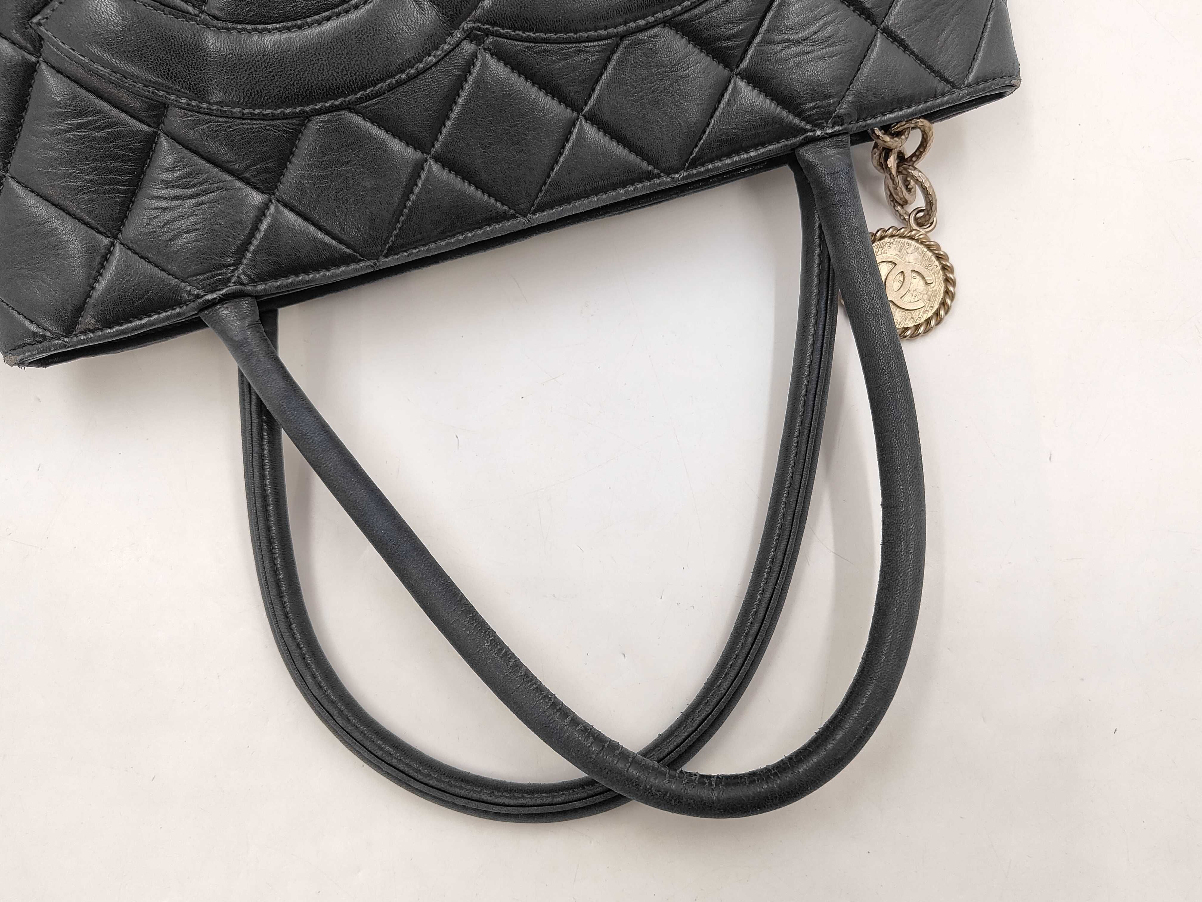 Reissue Lambskin Tote Bag, Black with Silver Hardware — view 3