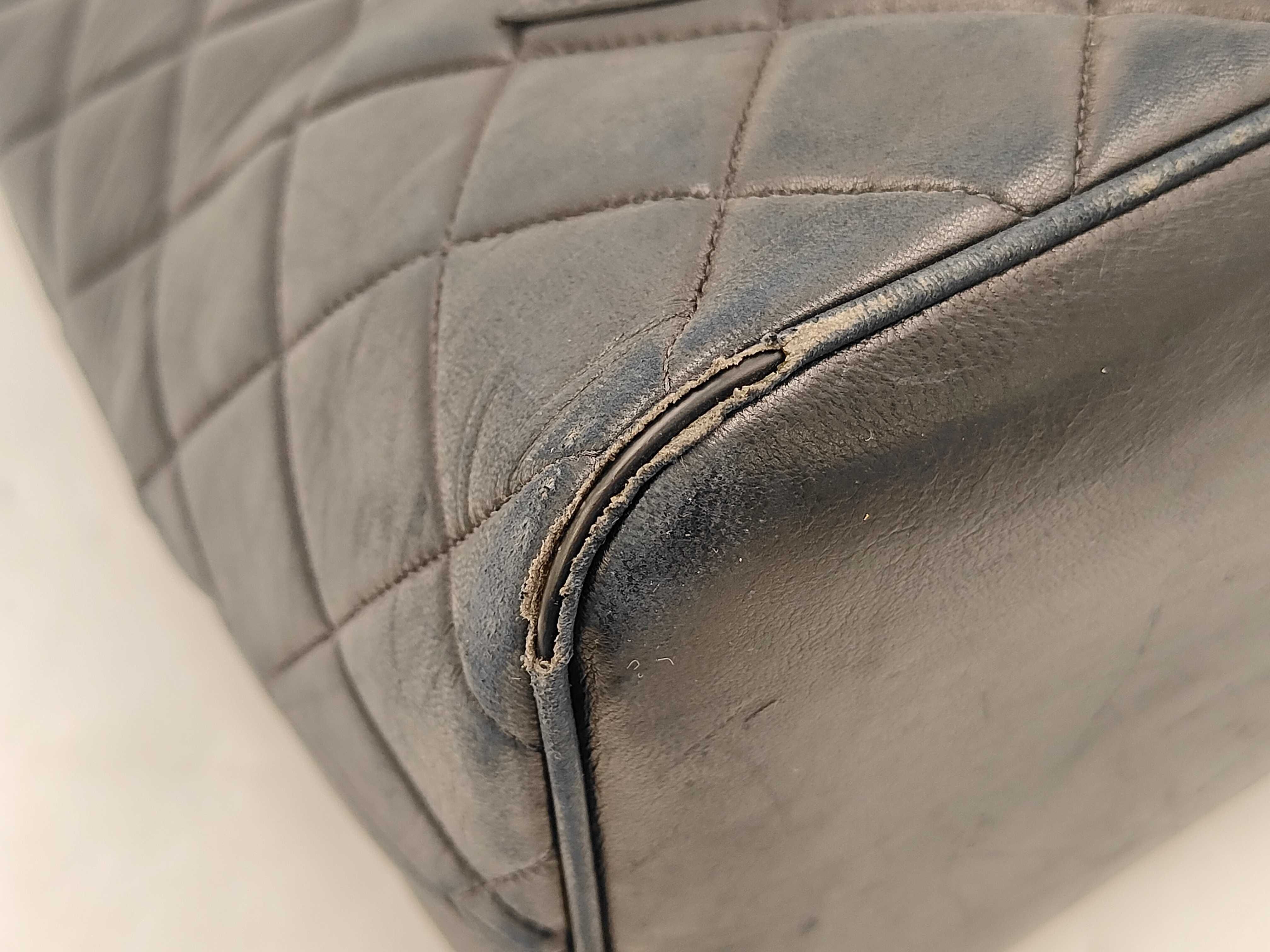 Reissue Lambskin Tote Bag, Black with Silver Hardware — view 6