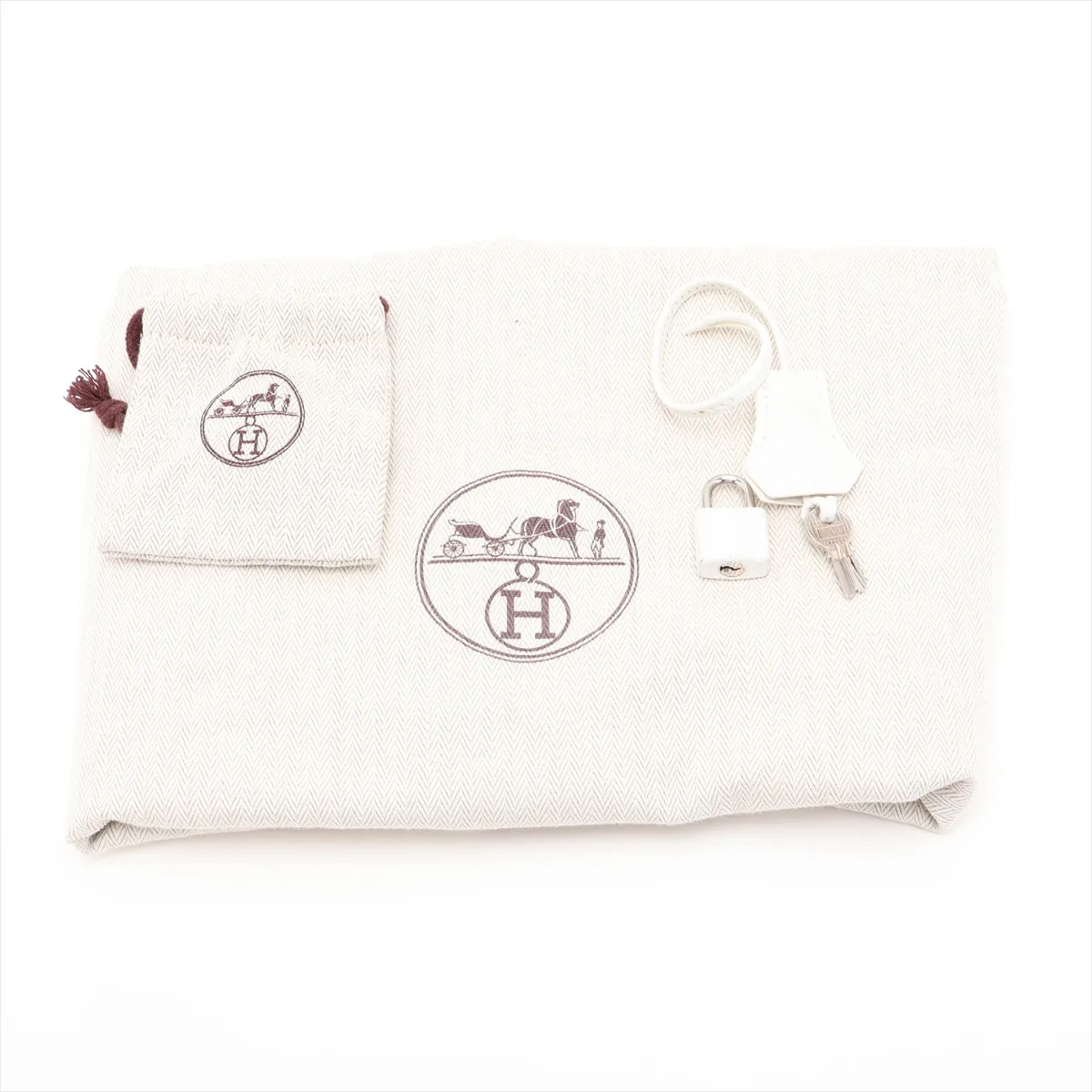[Individually packaged] Hermes Birkin 30 Letournée Taurillon Clemence White Silver Hardware M: 2009 — view 11