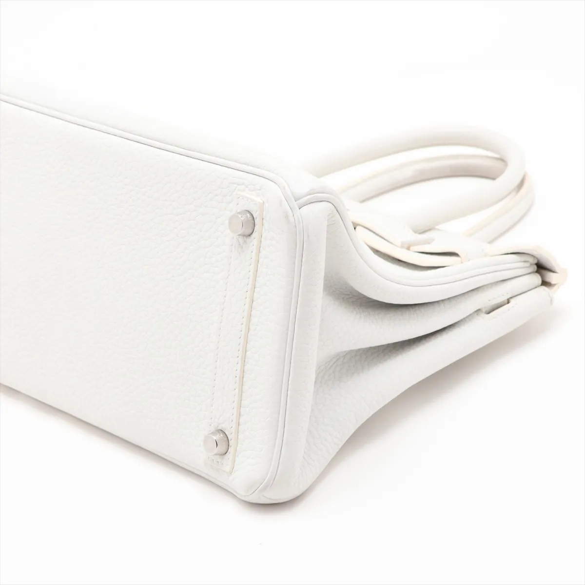 [Individually packaged] Hermes Birkin 30 Letournée Taurillon Clemence White Silver Hardware M: 2009 — view 3