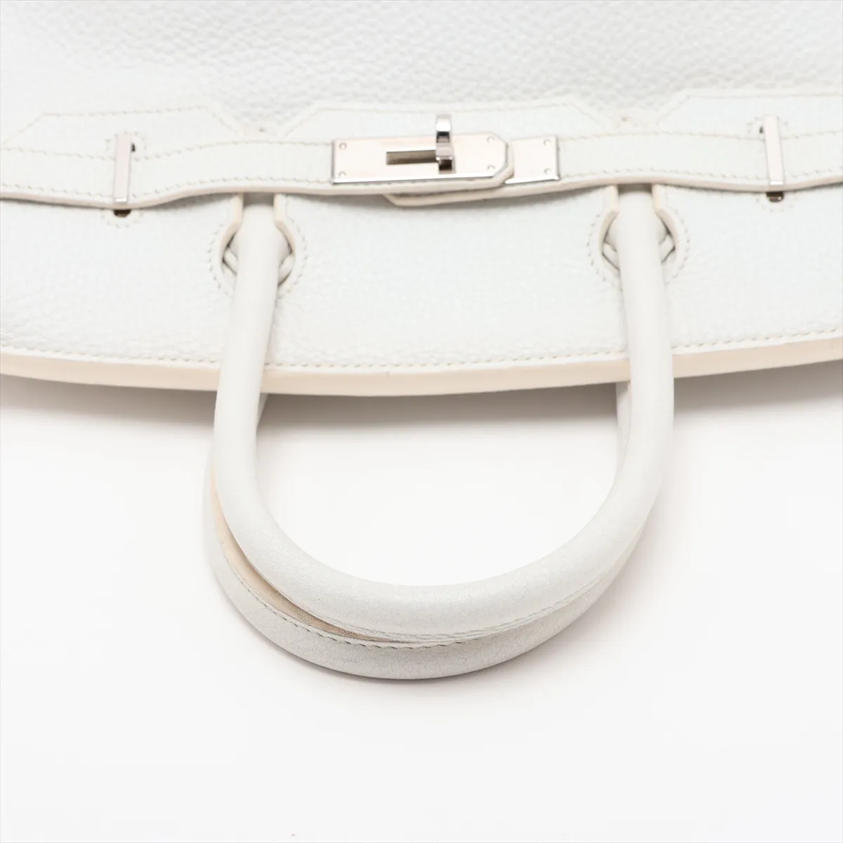 [Individually packaged] Hermes Birkin 30 Letournée Taurillon Clemence White Silver Hardware M: 2009 — view 5