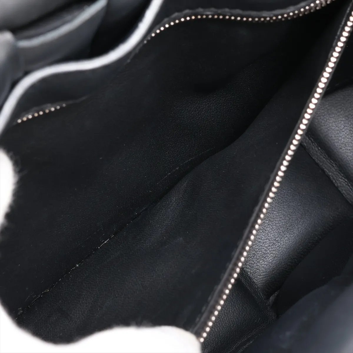 Maxi Intrecciato Padded Cassette Leather Shoulder Bag, Black — view 7