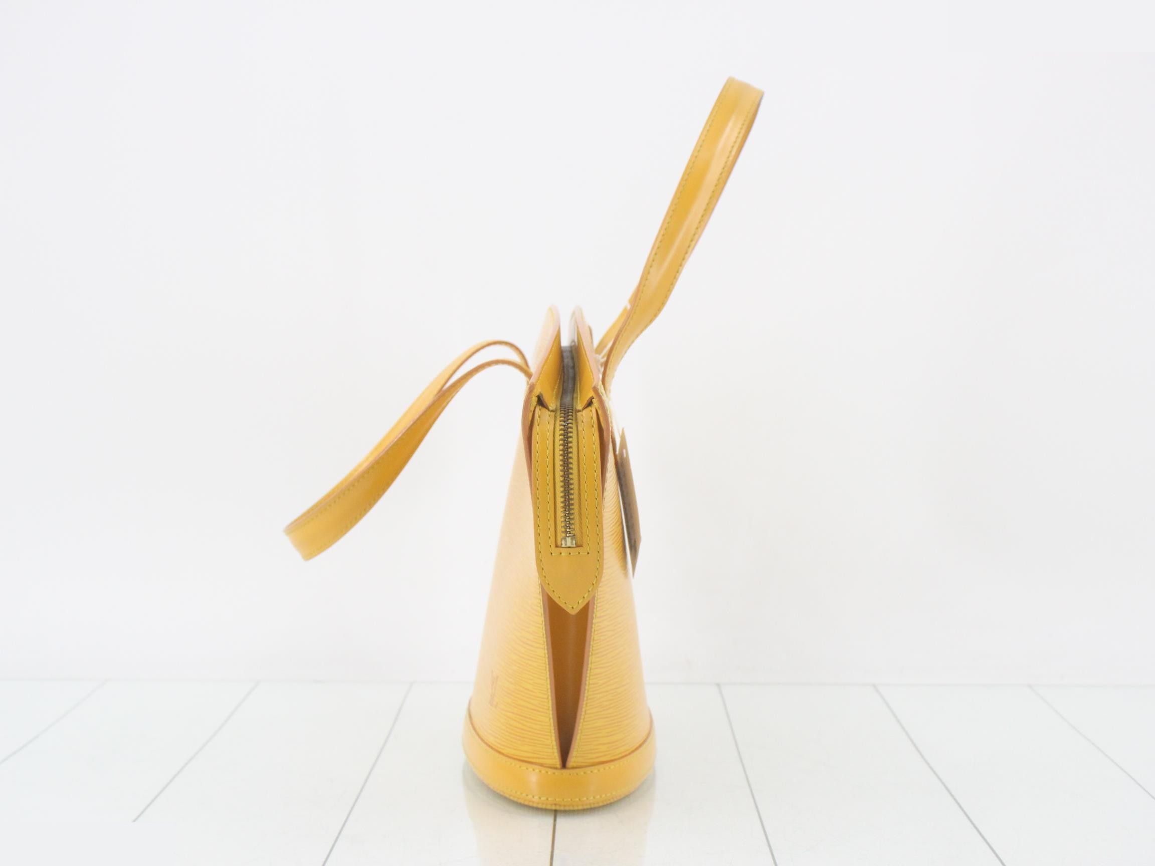 Epi Saint Jacques Tassili Yellow Handbag — view 3