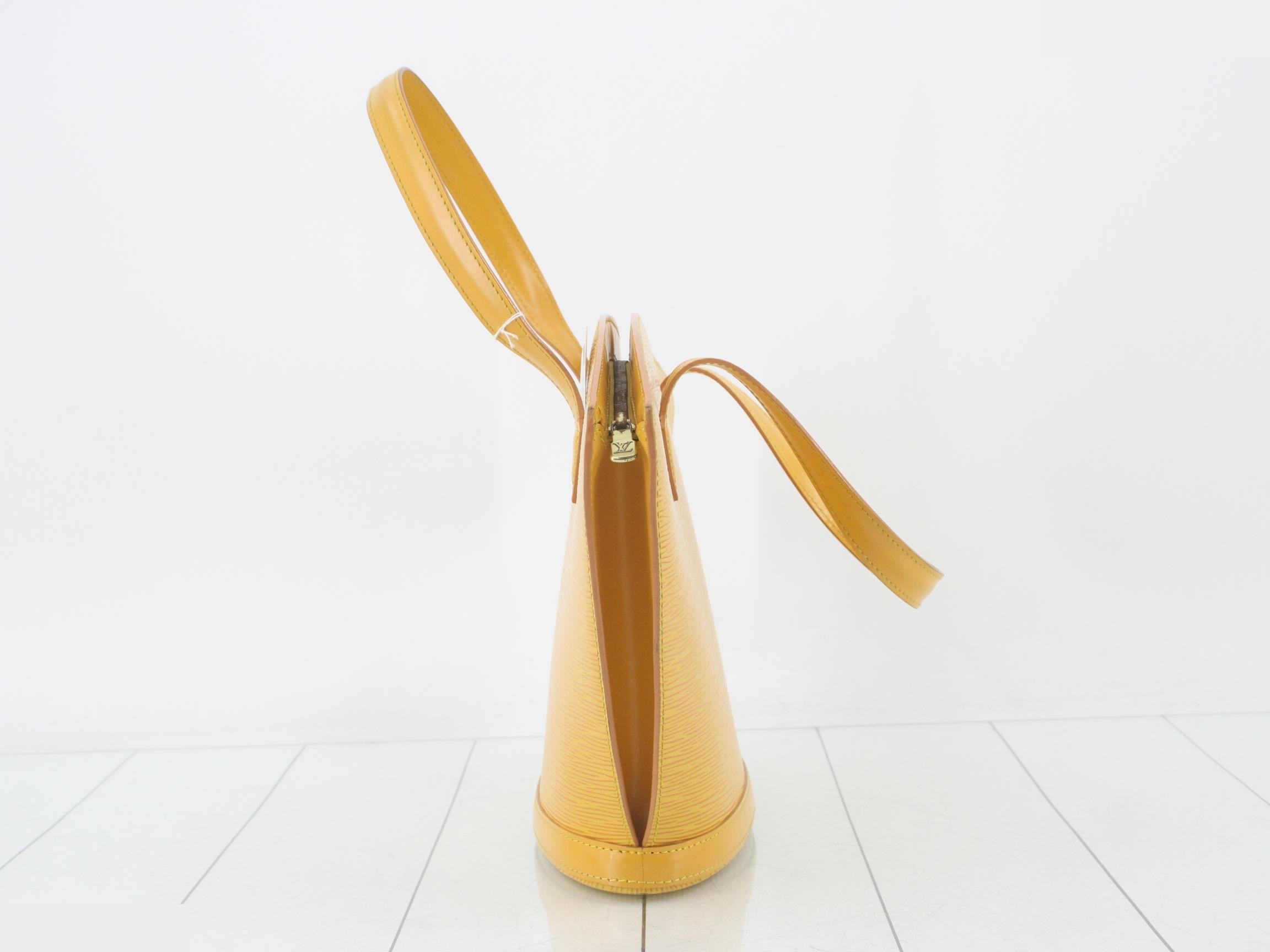 Epi Saint Jacques Tassili Yellow Handbag — view 4